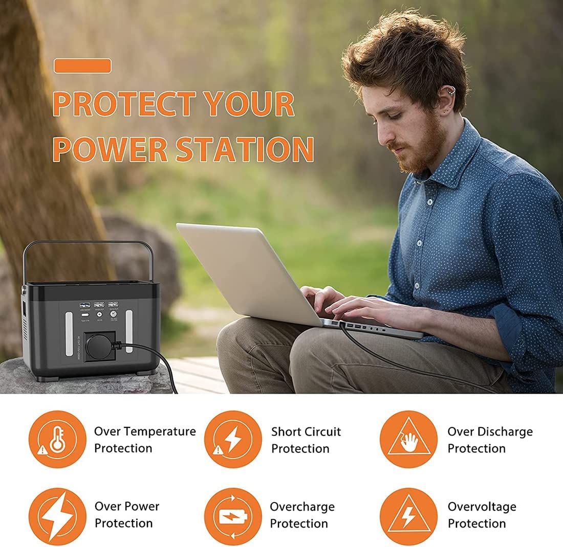 DBPOWER PW0001 178Wh/250W Portable Power Station with AC Outlet - Backup Battery for Camping, Emergencies & Outdoor Adventures