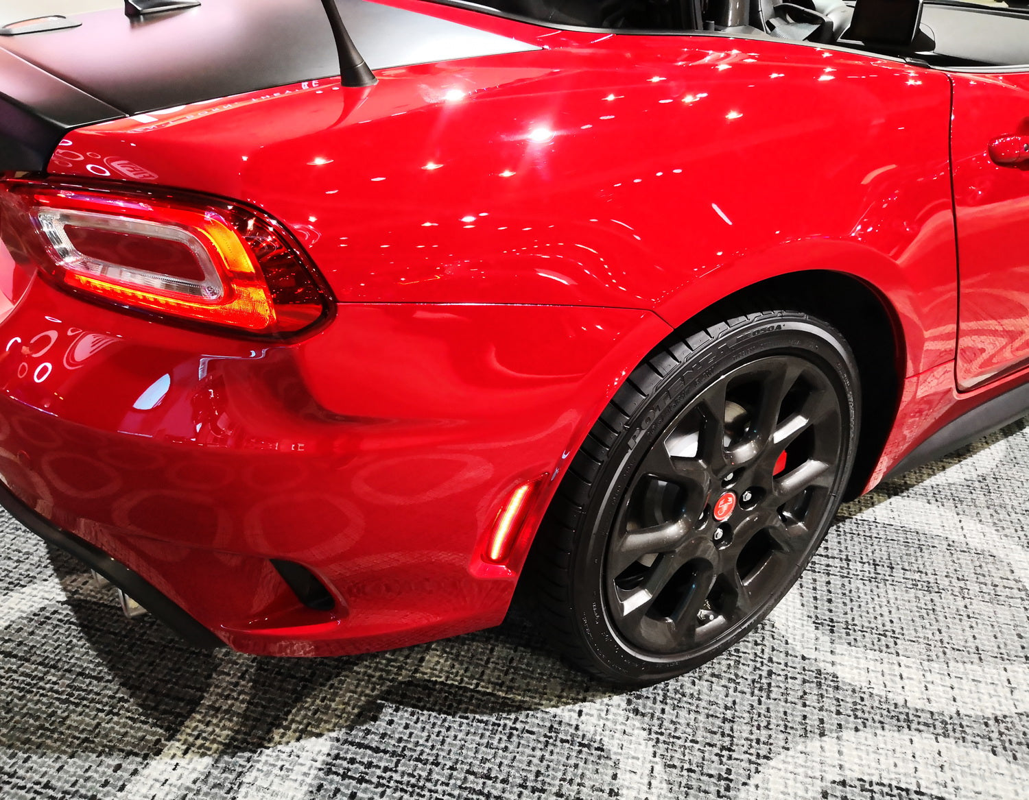 16+ Fiat 124 Spider Abarth Clear Lens Red LED Side Marker Lights - Waterproof DRL Replacement for Enhanced Visibility & Safety | Perfect for Night Driving, Car Shows & Custom Builds