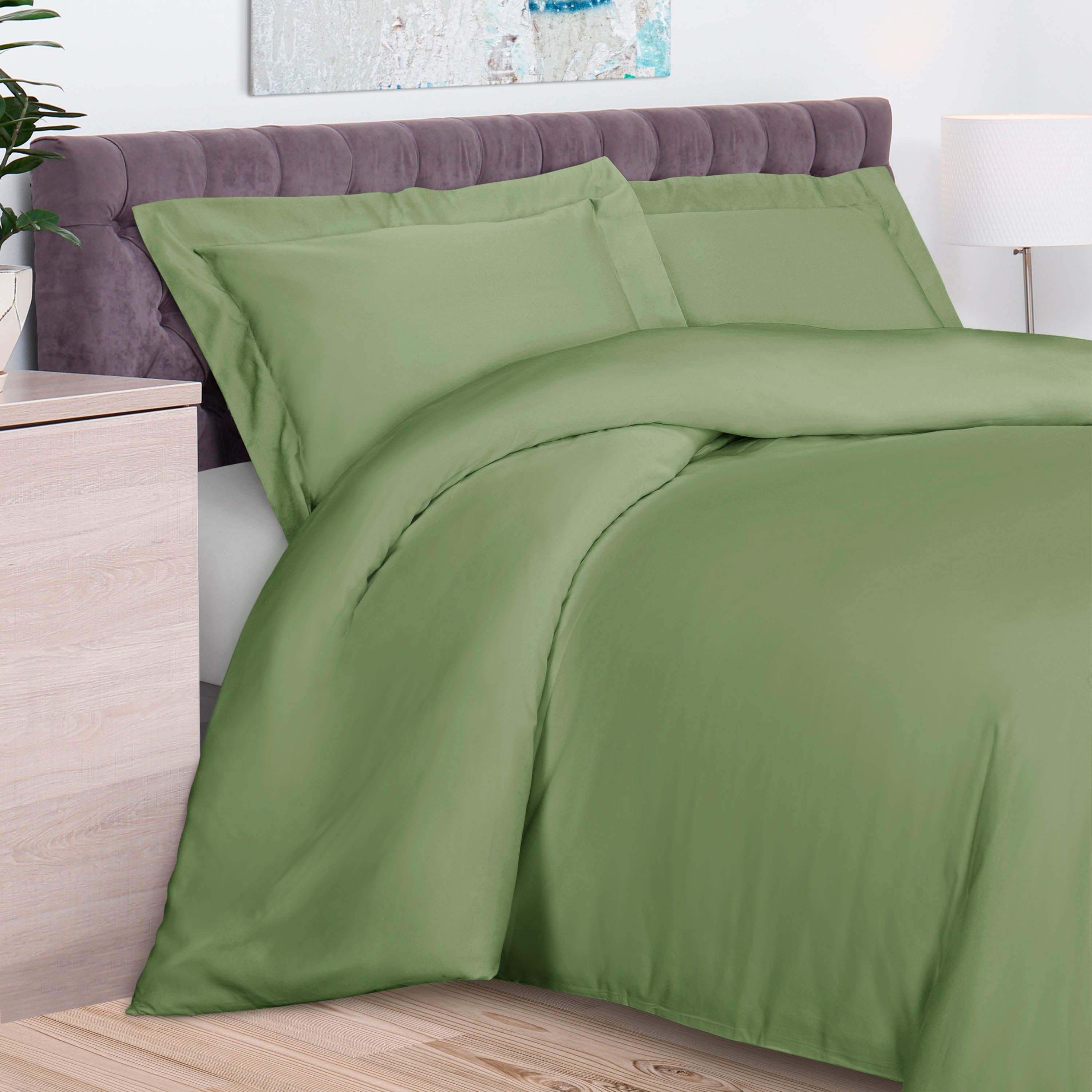 Premium 300 Thread Count Rayon Bamboo Duvet Cover Set - Soft, Breathable & Hypoallergenic Bedding for All Seasons - Perfect for Master Bedroom, Guest Room & Dormitory
