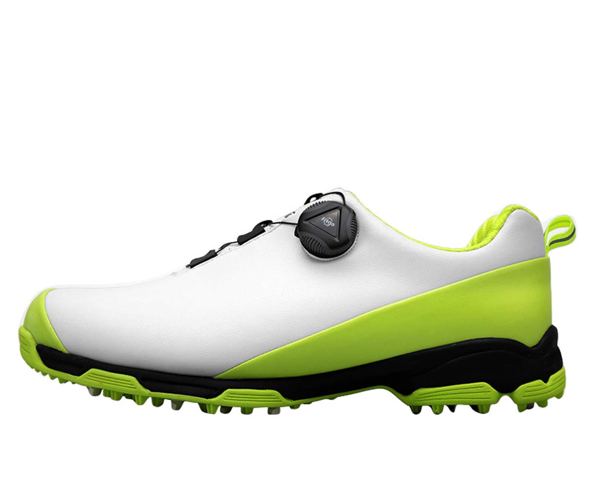 BHB Men's Waterproof Golf Shoes - Anti-Slip Breathable Spiked Golf Shoes with Lace System - Perfect for Wet Weather & Course Play