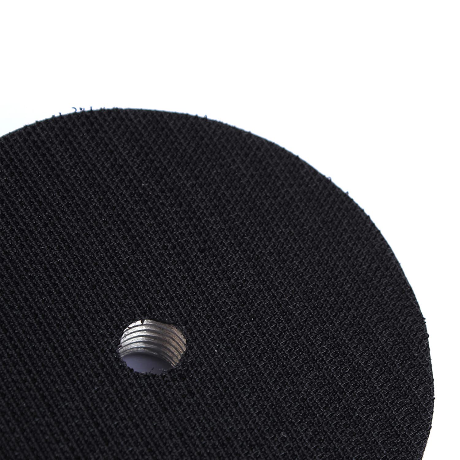 5 Inch Aluminum Hook and Loop Backing Pad - 5/8-11 Thread Polish Wheel Holder for Car Detailing, Metal Polishing & Wood Sanding
