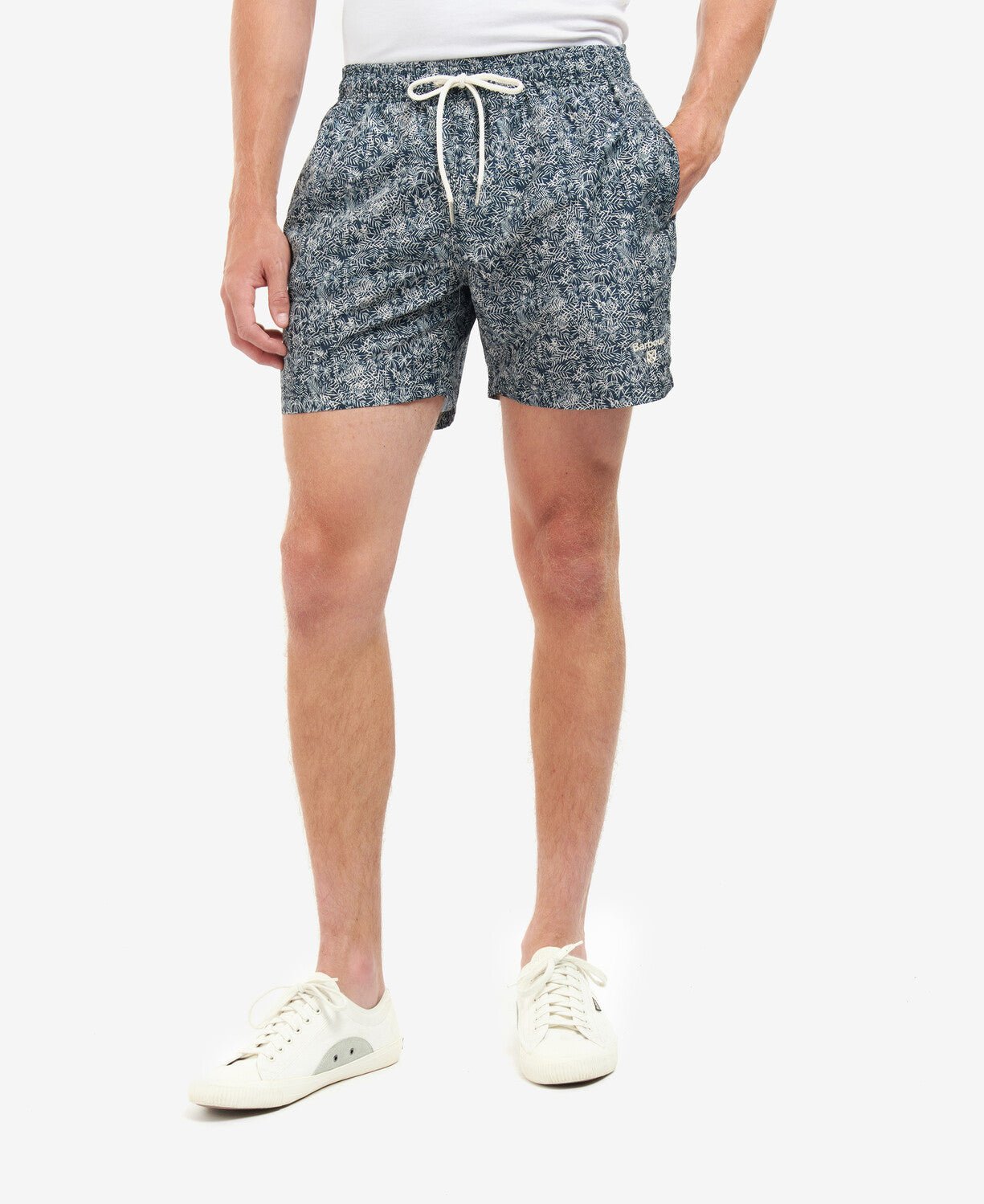 BARBOUR Braithwaite Men's Swim Shorts - Quick-Dry, Comfortable Swim Trunks for Beach, Pool & Vacation - Navy Blue