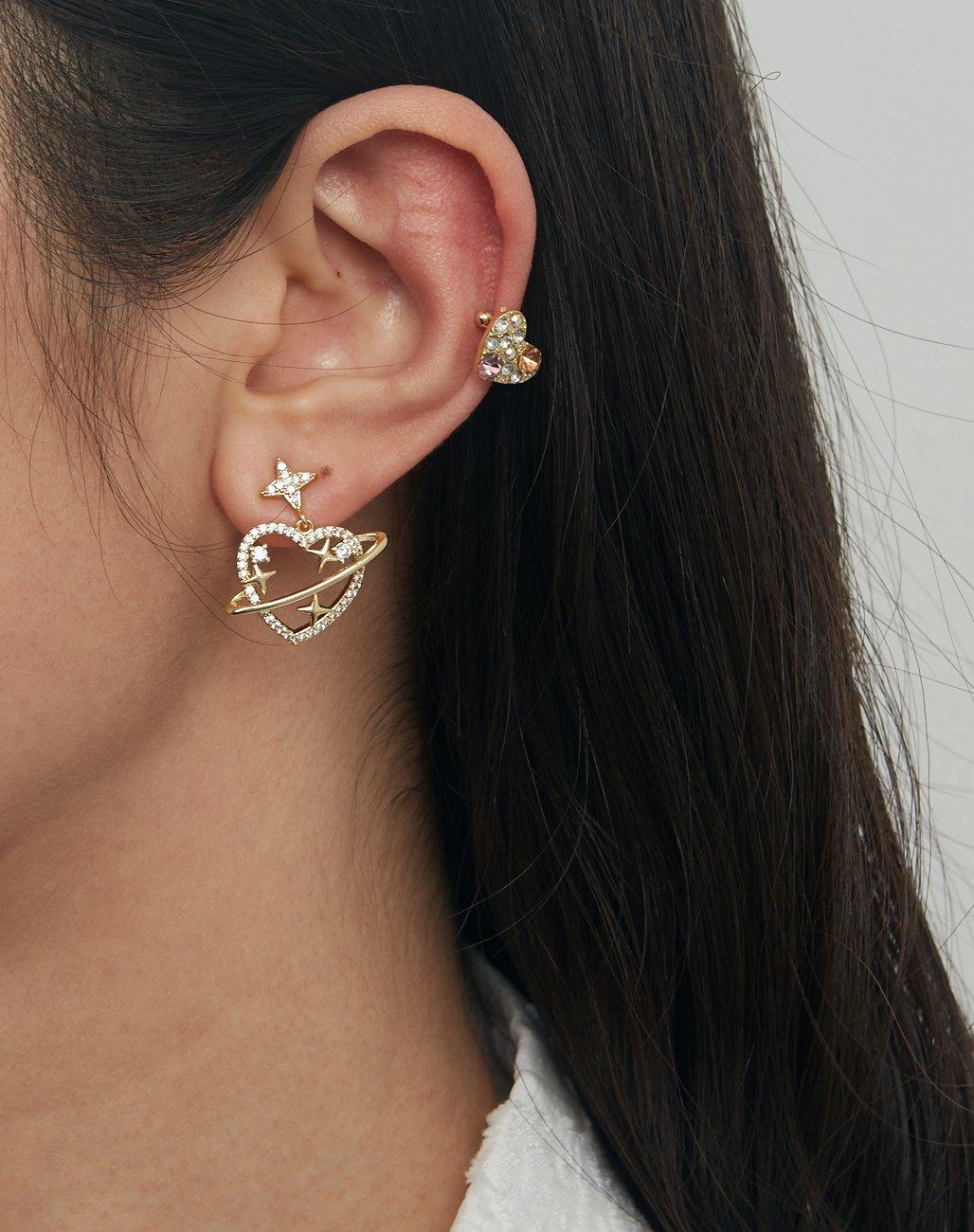 Celestial Star Moon Earrings for Women - Elegant Dangle Drop Earrings for Party, Wedding & Evening Wear