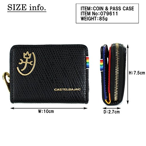 CASTELBAJAC RAINBOW Coin Purse 079611 Black - Stylish Wallet for Women, Perfect for Everyday Use & Travel Accessories