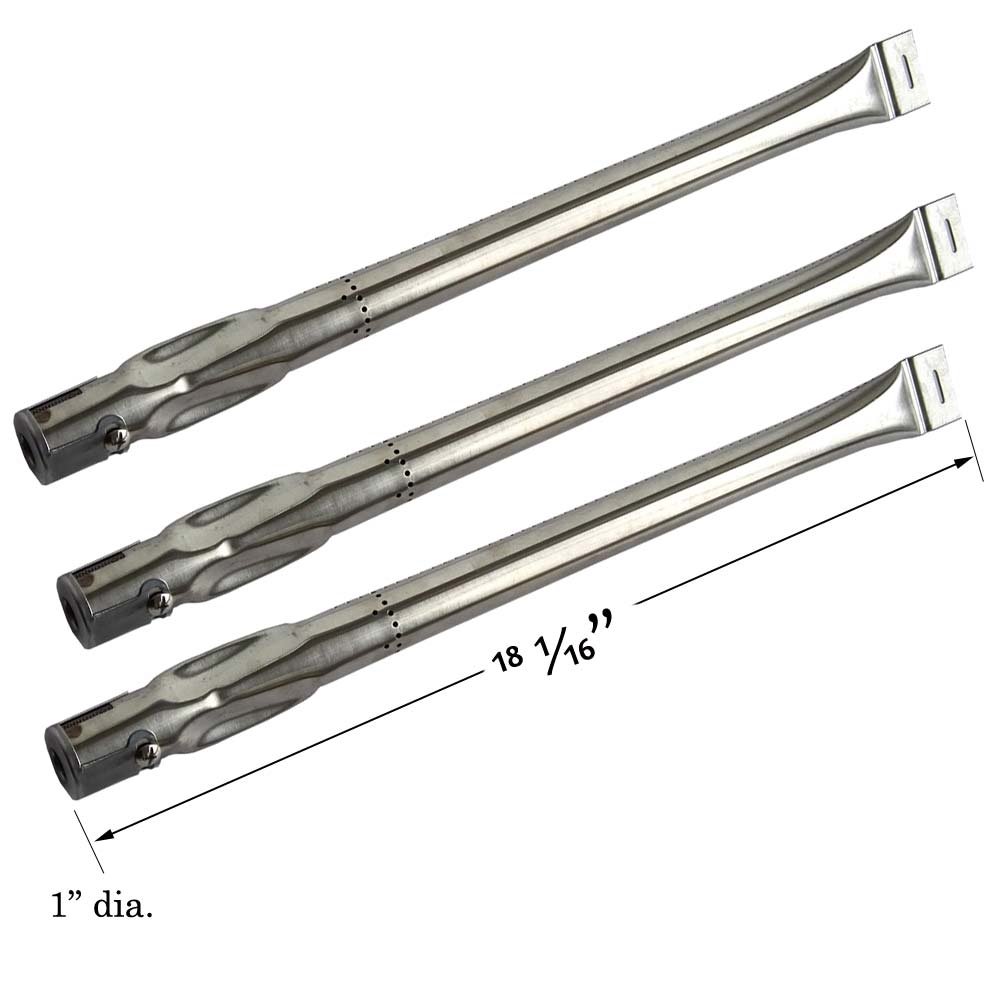 BBQ Grill Repair Replacement Kit for GBC1273W, GBC1273SP, BH12-101-001-02 Gas Models - 3 Burners, 3 Heat Plates & Cooking Grate (2-Pack) - Perfect for Outdoor Cooking, Backyard BBQs, and Camping Trips