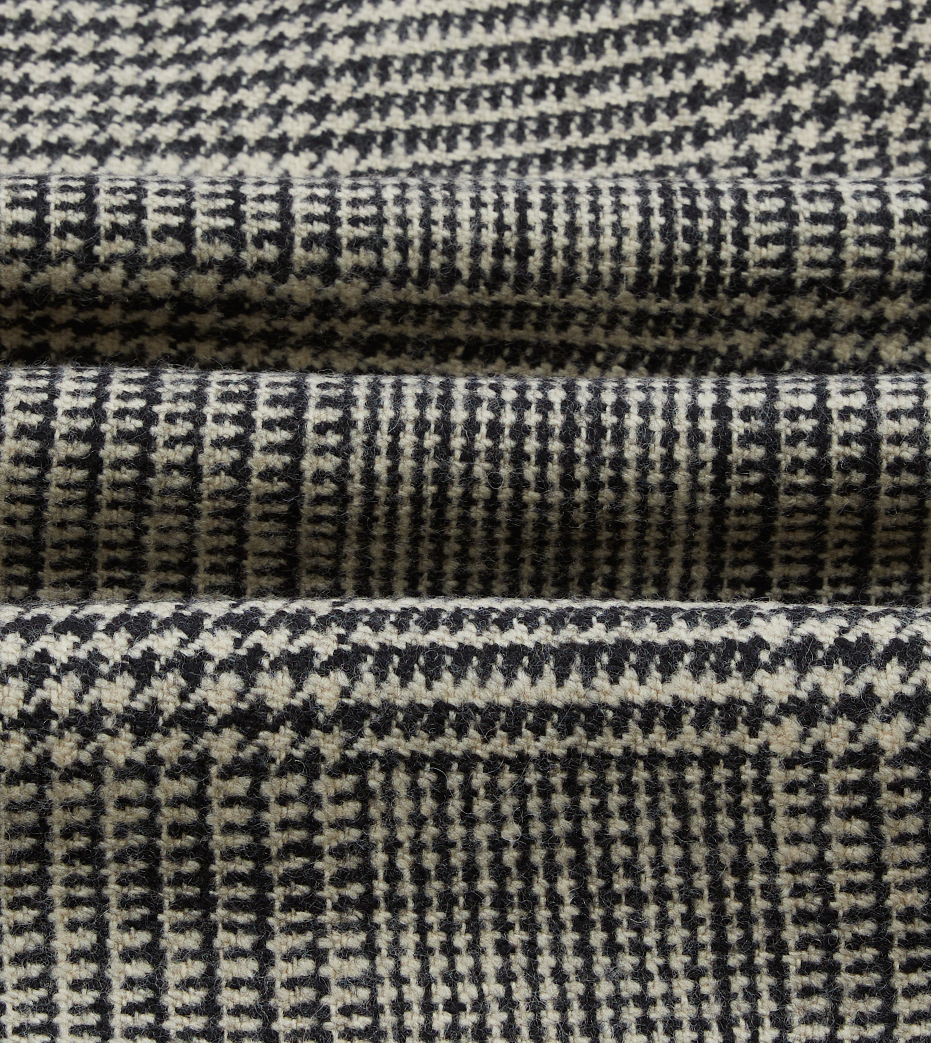 Men's Grey Prince of Wales Check Wool Raglan Coat - Classic Winter Overcoat for Business & Formal Occasions