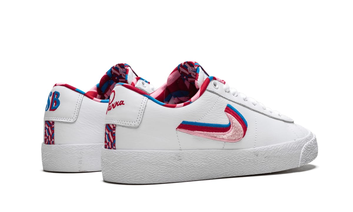 Nike SB Blazer Low GT Sneakers - White/Pink Rise & Gym Red Colorway | Skateboarding, Casual Wear & Street Style Fashion