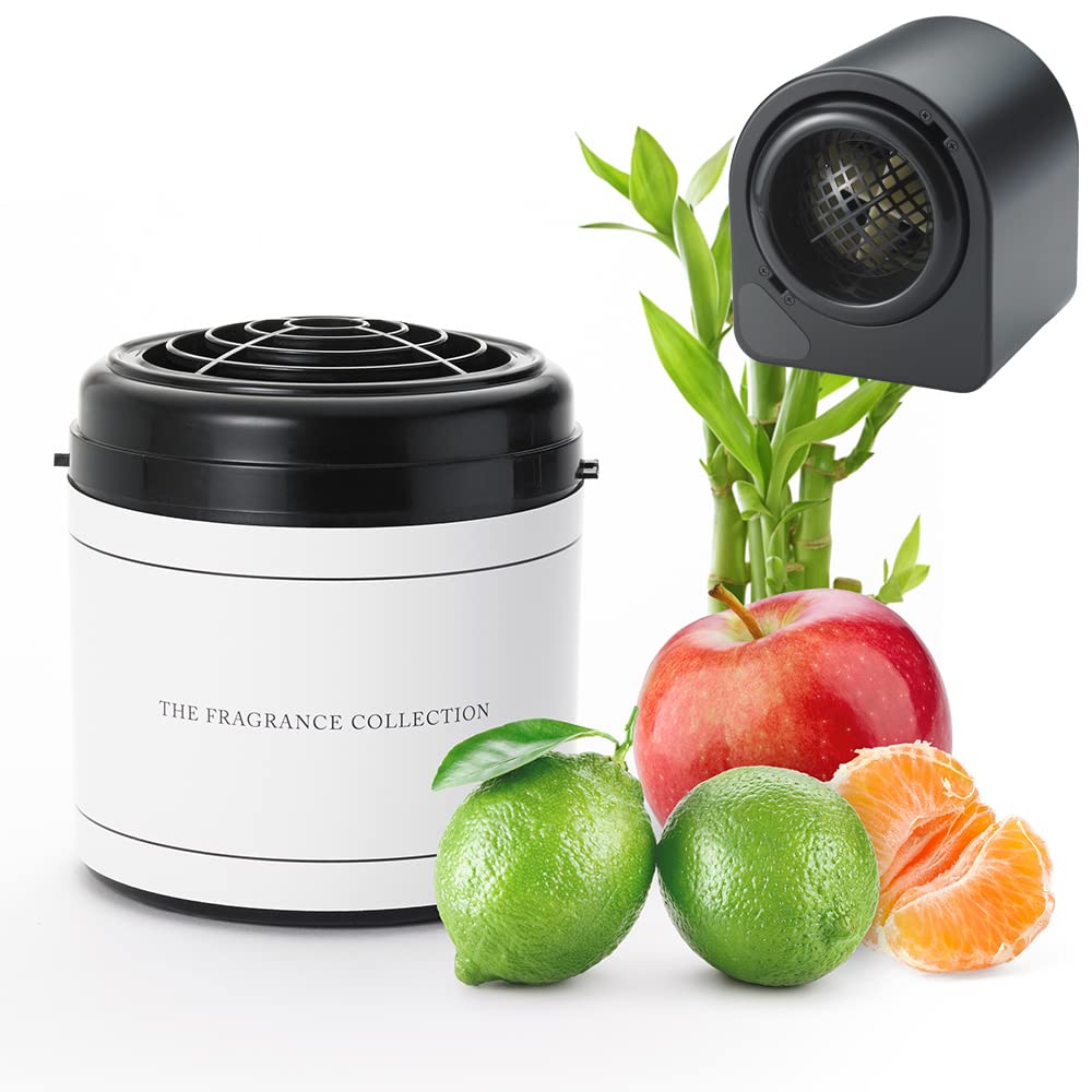 Luxury The Ritz-Carlton Home Aroma Diffuser Set with Bright Bamboo Scent Cartridge - Mandarin, Apple & Bamboo Fragrance Oil for Relaxation | Bedroom, Spa, Office & Living Room Aromatherapy