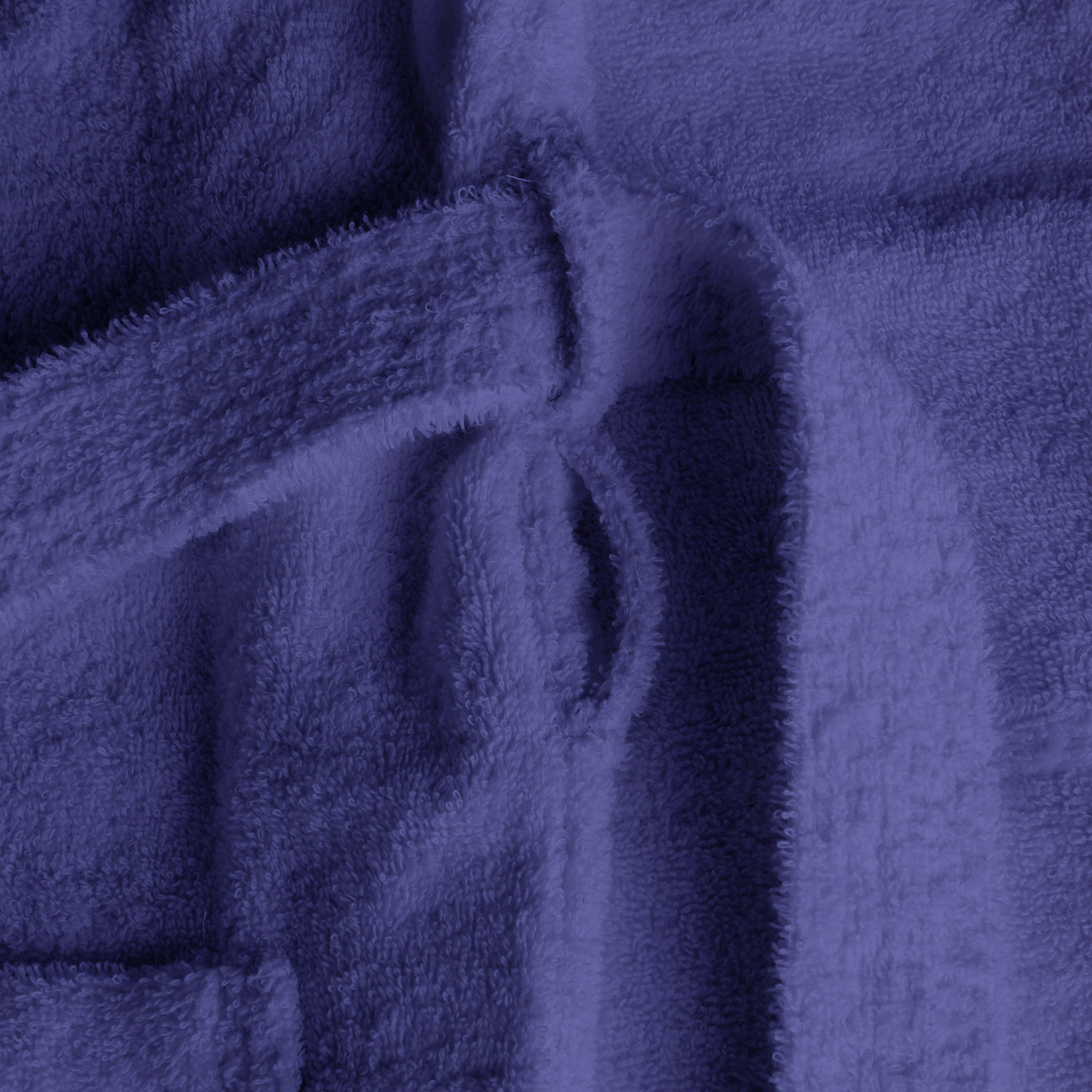 Premium Turkish Cotton Bathrobe for Women & Men - Unisex Shawl Collar Long Robe - Soft Spa, Lounge & Hotel Style Bathrobe for Relaxation at Home