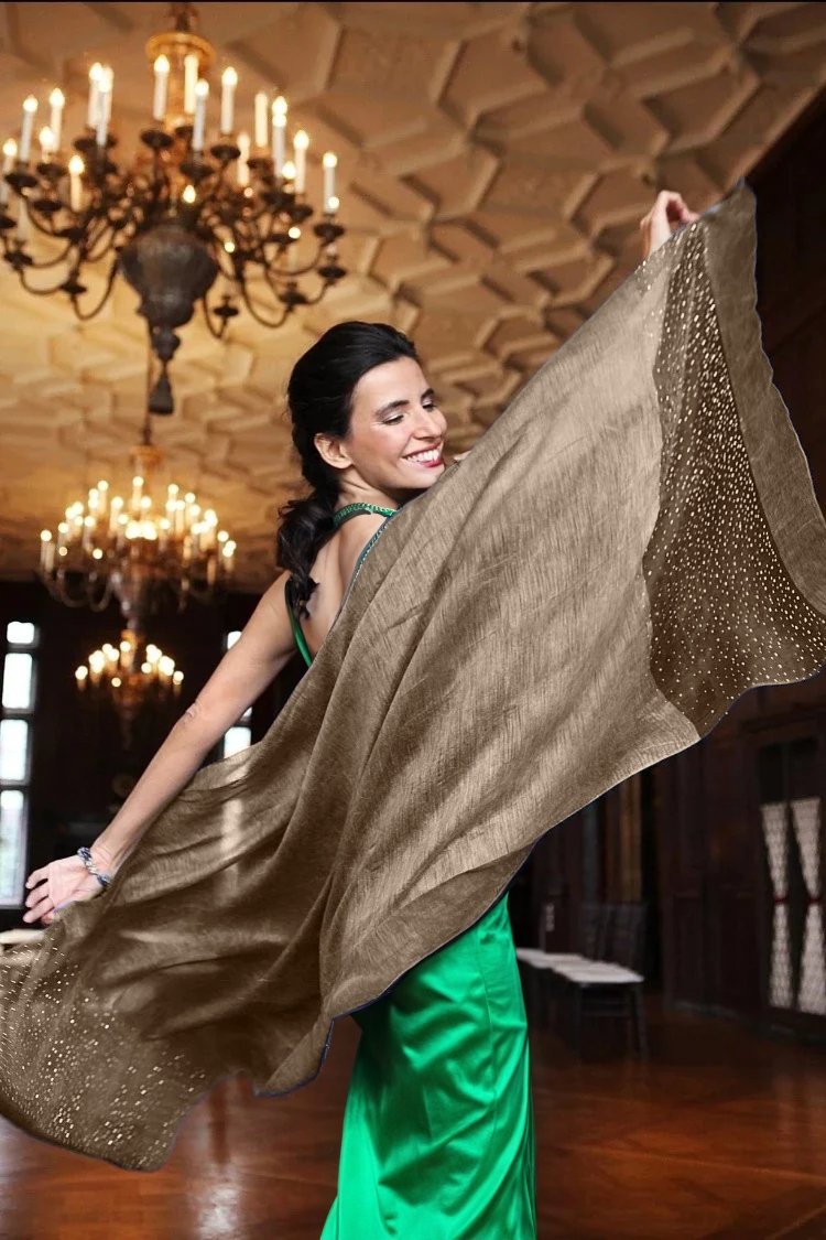 Premium Taupe Star Gazer Scarf - Soft Winter Wrap for Women & Men - Perfect for Stargazing, Outdoor Adventures & Cold Weather Fashion
