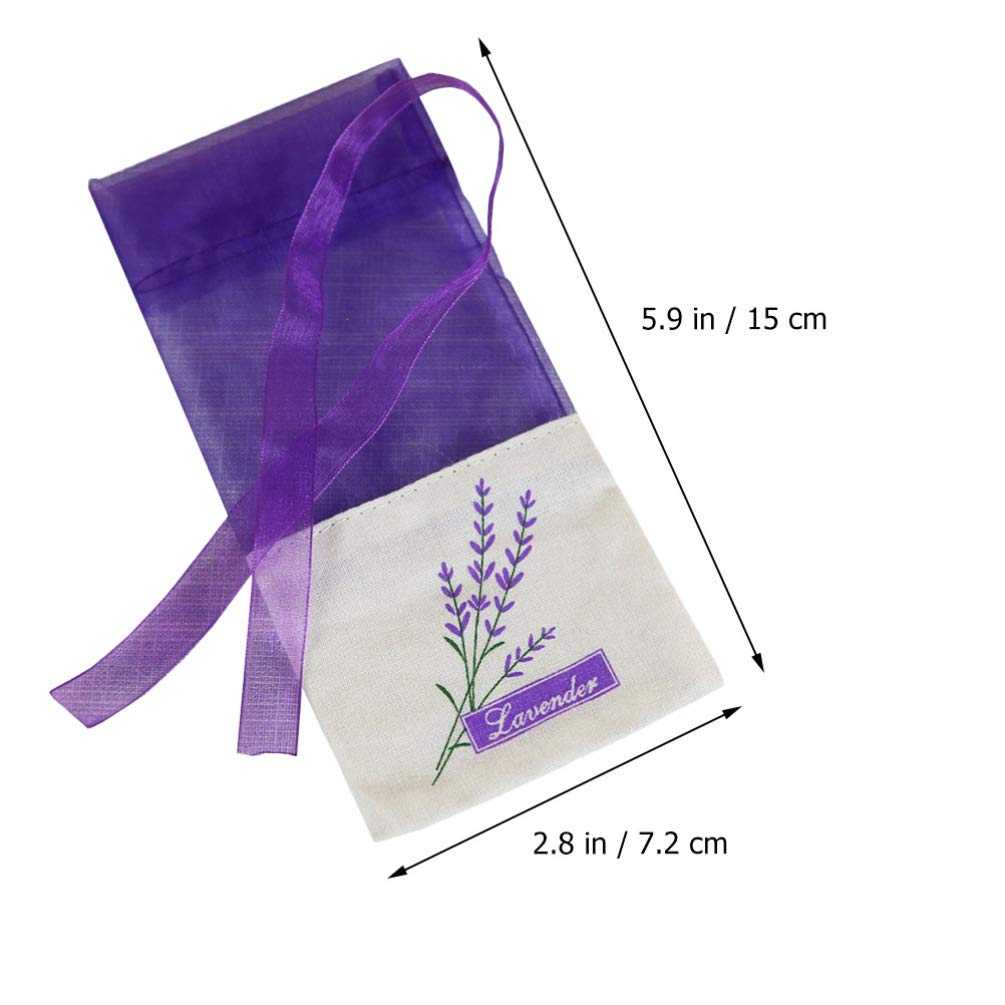 15pcs Empty Lavender Sachet Bags - Purple Mesh Fragrance Pouch for Jewelry, Drawer & Closet Freshener | Hemoton Dried Herb Sachets for Aromatherapy & Home Decor