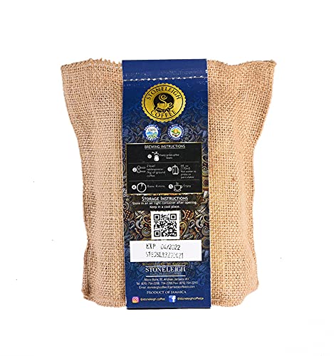 Premium Jamaica Blue Mountain Coffee Beans - 100% Authentic Grade A Roasted - 3 Pack (8oz Each) in Traditional Jamaican Crocus Burlap Bags - Perfect for Home Brewing, Gifts & Coffee Enthusiasts