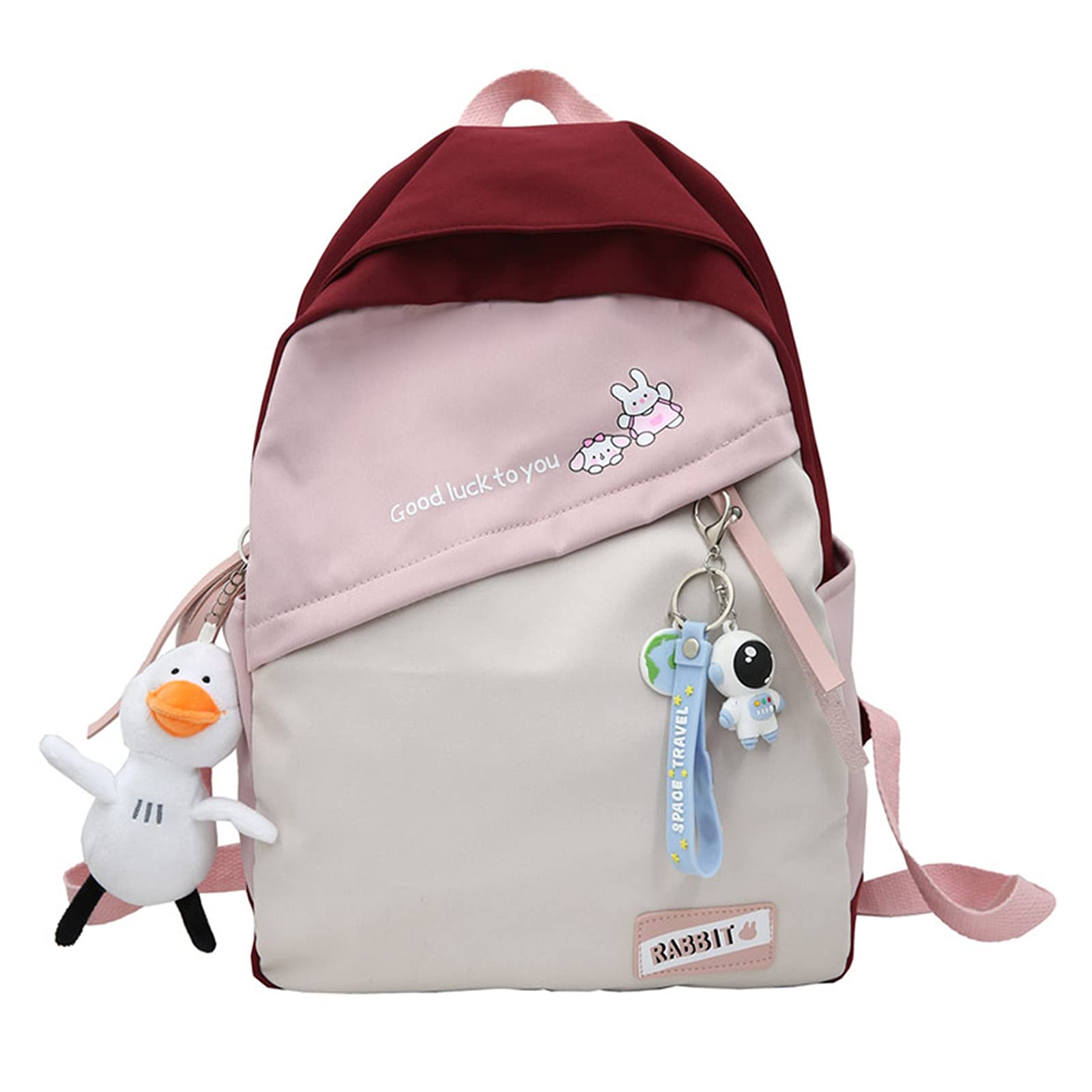 **Cute Mini Backpack for Girls - Japanese Style Mouse Pumpkin Design, Lightweight School Bag for Teens - Perfect for School, Travel & Daily Use**