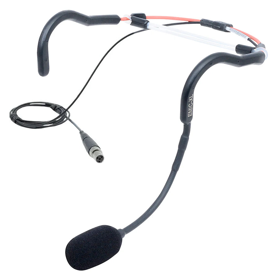 EMic XL Fitness Headset Microphone - Wireless Sweatproof Headset with Noise Cancelling Mic for Gym, Running, Cycling & Home Workouts - Perfect for Trainers, Coaches & Fitness Enthusiasts