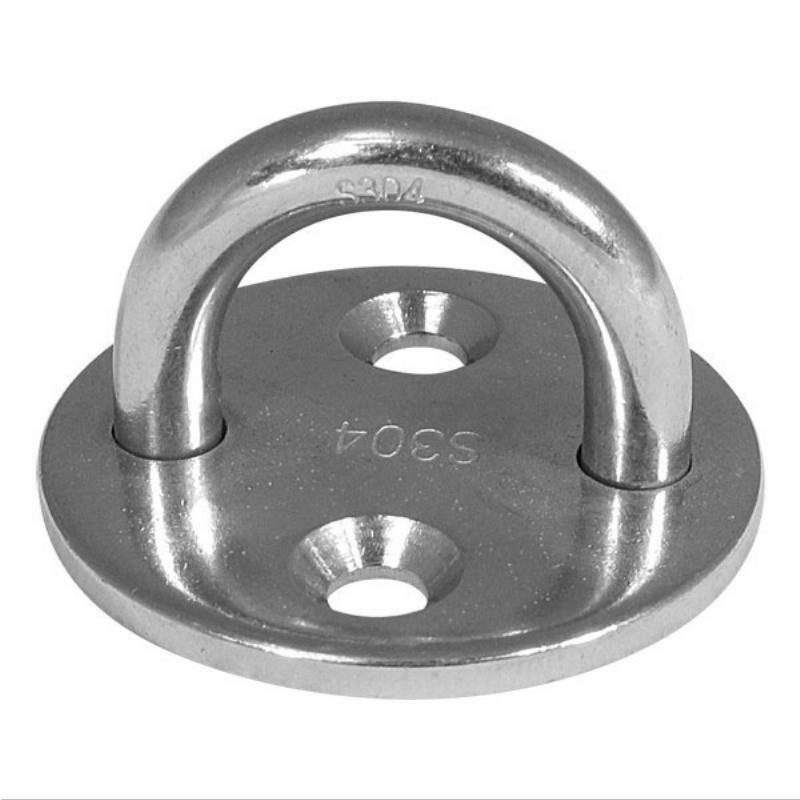 Stainless Steel Round Pad Eyes - Heavy Duty Marine Hardware for Boats, Ships & DIY Projects - Corrosion Resistant Deck Fittings