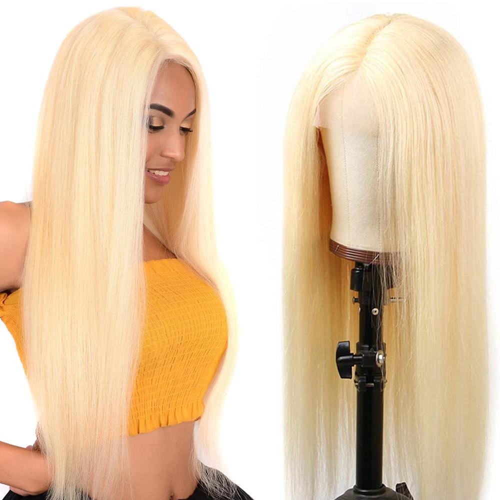 613 Straight 4x4 Transparent Lace Front Wig - 180% Density Human Hair - Natural Look for Everyday Wear & Special Occasions
