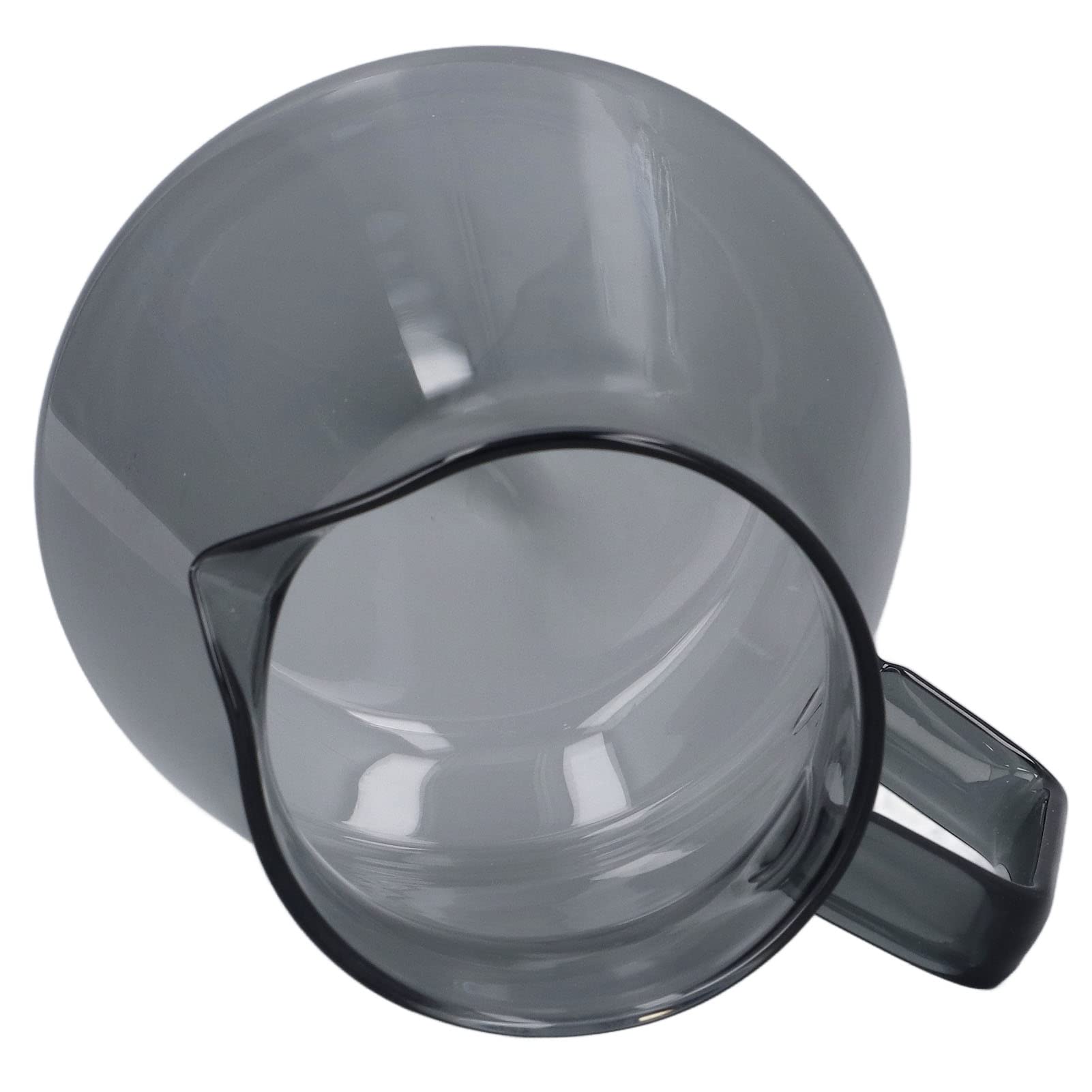 Premium 300ml High Borosilicate Glass Coffee Carafe - Electroplated Grey Replacement Pot for Drip Coffee Makers | Durable & Heat-Resistant for Home Kitchen, Office, or Coffee Shop Use