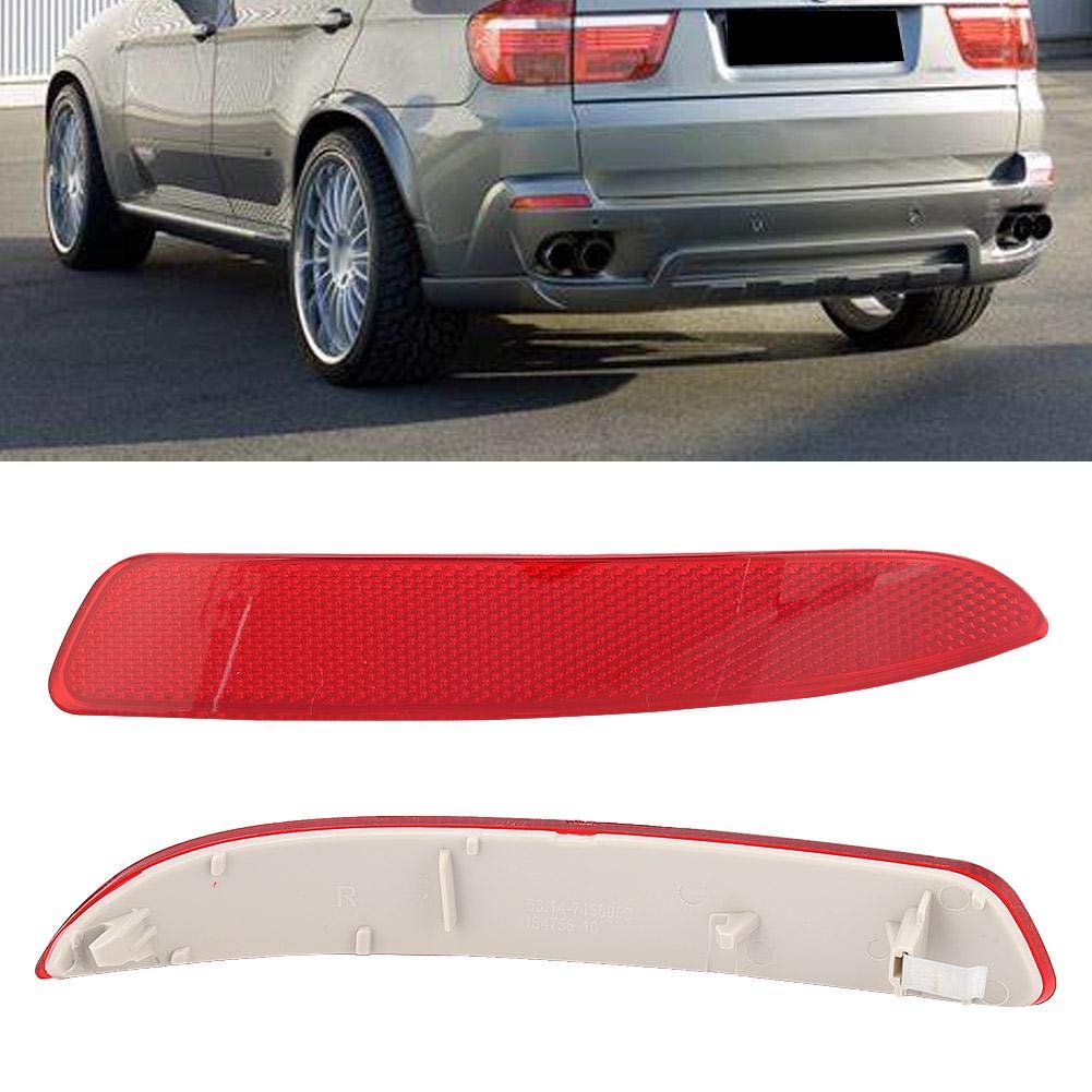 BMW 5Xd & E70 X5 Rear Bumper Reflector - Right Passenger Side (2007-2013 Models) - OEM Part #63217158949 / 63217158950 - Red Safety Light Accessory for Night Visibility & Enhanced Vehicle Style