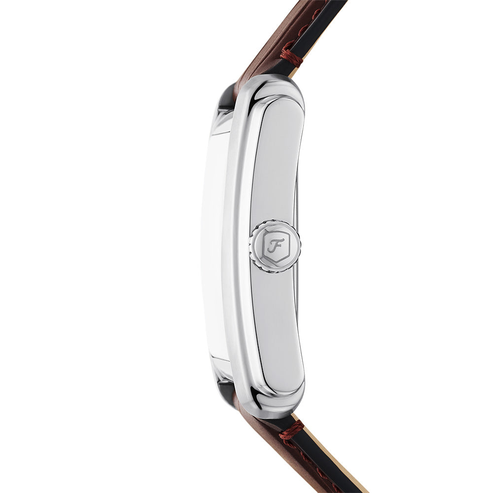 Fossil Carraway FS6110 Genuine Leather Watch for Men - Stylish & Durable Timepiece for Everyday Wear, Business & Casual Outfits