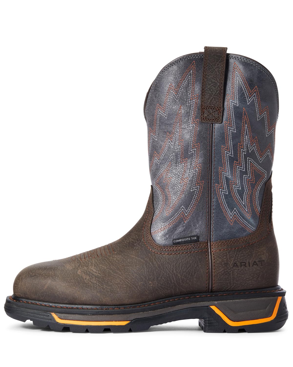 Ariat Men's Big Rig Composite Toe Work Boots - Waterproof Steel Toe Safety Shoes for Construction & Heavy Duty Work | Durable & Comfortable Work Boots for Men in Warehouse, Oil Rig & Outdoor Jobs