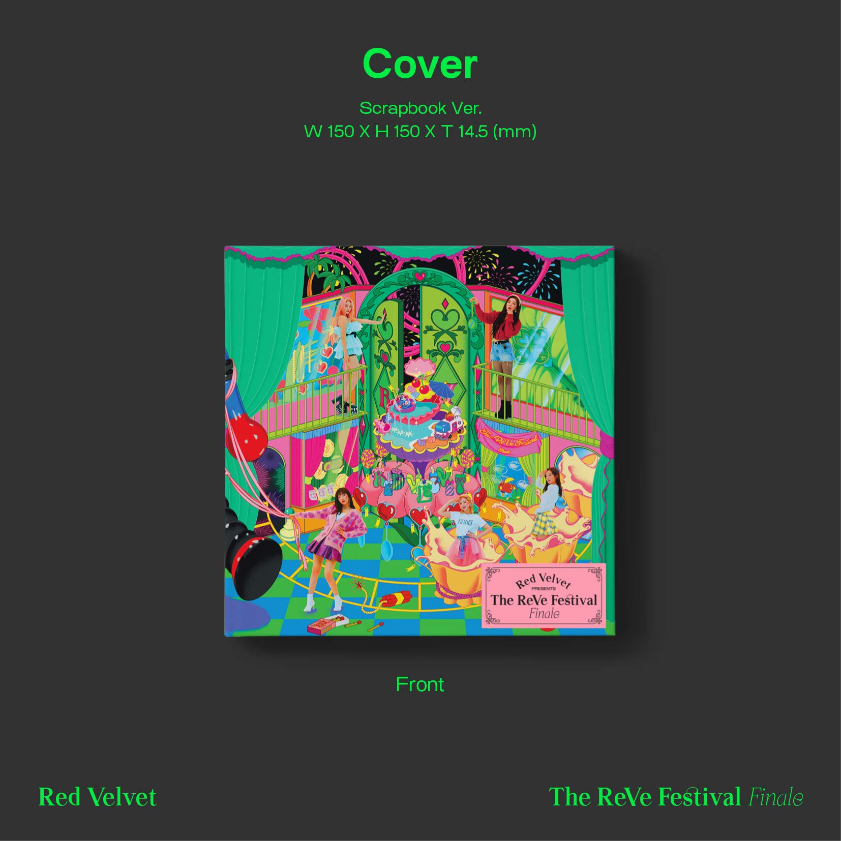 Red Velvet 'The ReVe Festival' Finale Scrapbook Album - K-Pop Music CD & Photobook | Perfect for K-Pop Collectors & Fans, Great Gift for Birthdays & Special Occasions