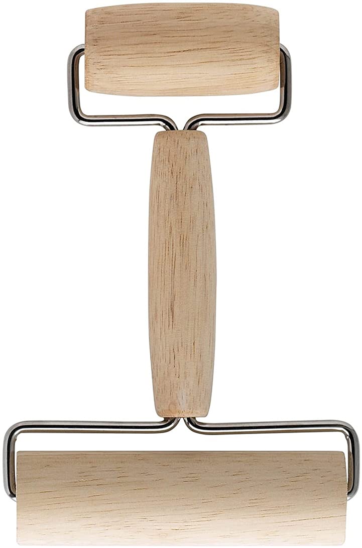 Two-Sided Non-Stick Baking Roller for Cookies, Pastry & Dough - Perfect for Home Baking & Professional Kitchens