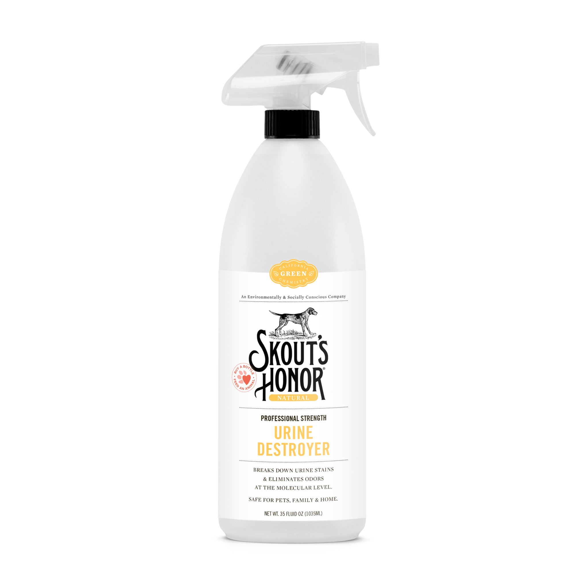 Skout's Honor Dog Urine Destroyer - Enzyme-Powered Stain & Odor Eliminator for Pets | Effective on Carpets, Floors & Furniture | Indoor & Outdoor Use