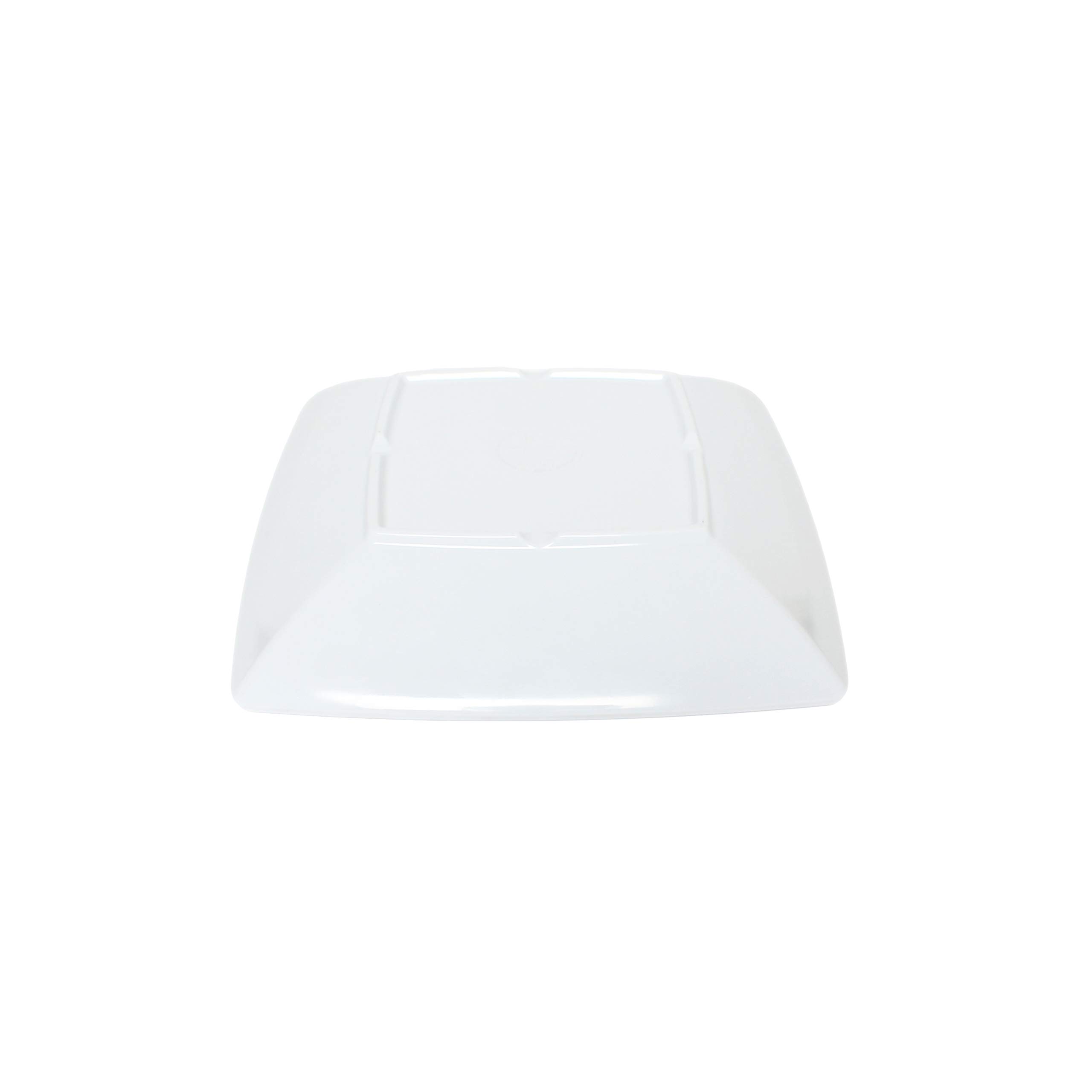 Thunder Group 28oz White Melamine Square Salad Bowl - 8.5 Inch, 1.6 Inch Deep - Durable Dinnerware Set of 12 - Perfect for Restaurants, Catering & Outdoor Dining