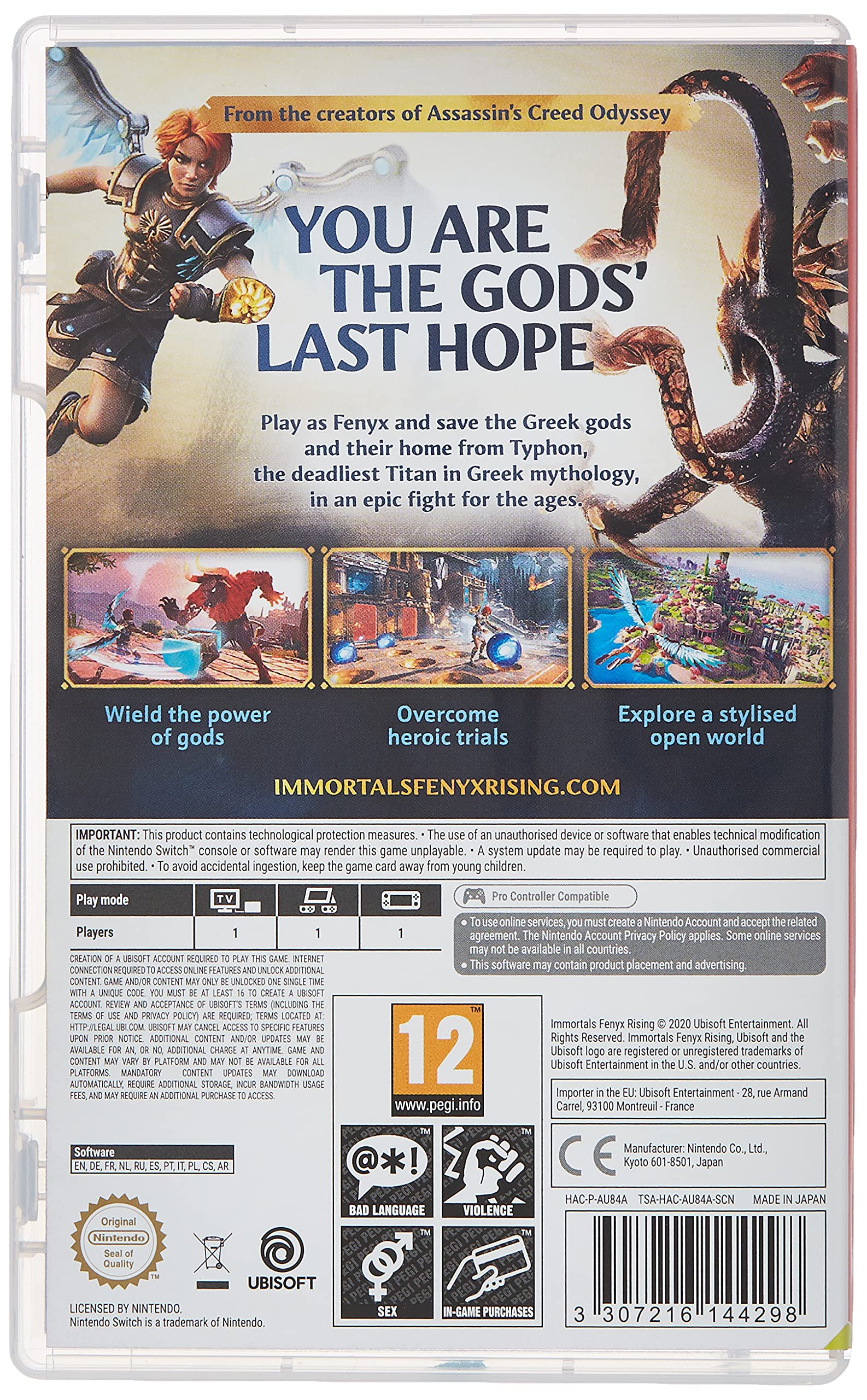 Immortals Fenyx Rising - Nintendo Switch Game | Action-Adventure RPG | Perfect for Solo & Multiplayer Gaming