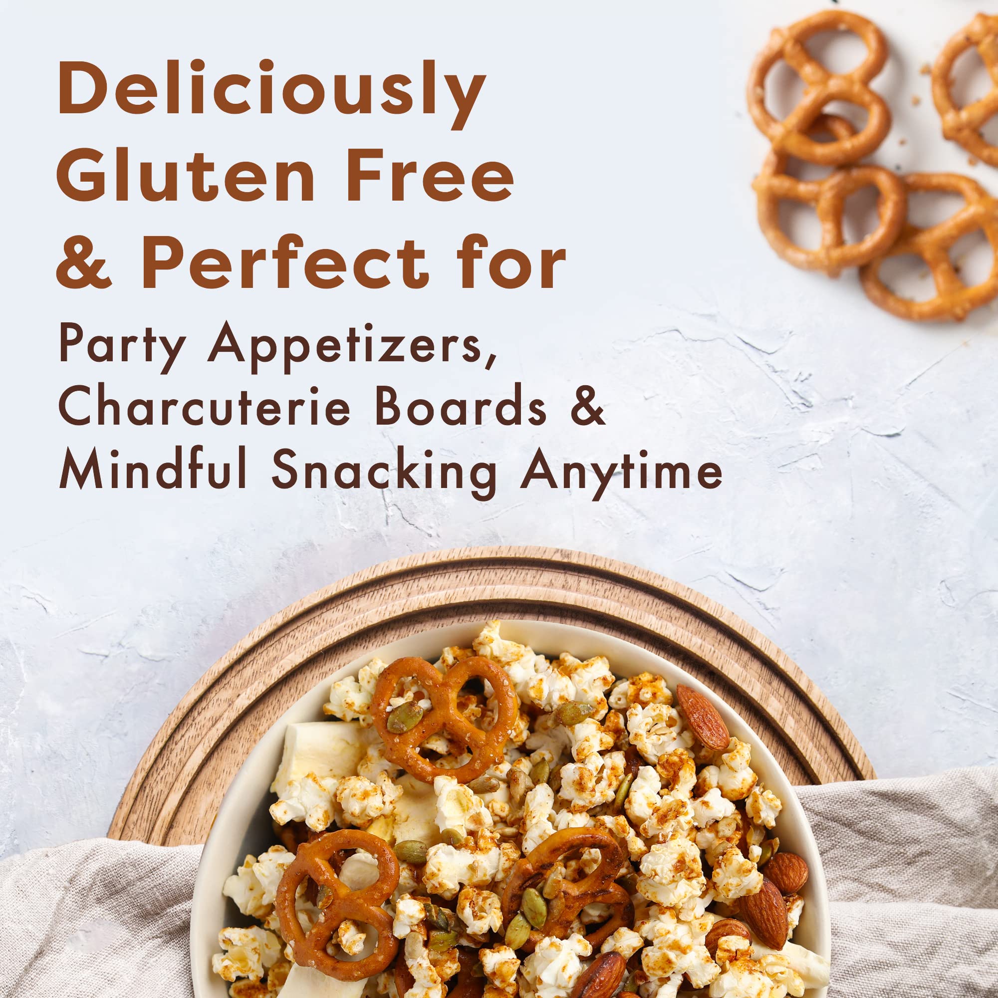 Glutino Gluten Free Pretzel Twists, Salted, 8 oz Bag – Crunchy Snack for Parties, School Lunches & Healthy On-the-Go Eating