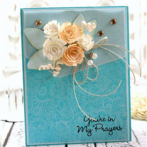 24 Pieces 3D Flowers Spiral Metal Cutting Dies for Card Making, DIY Scrapbooking, 3D Blossom Paper Crafting, Handmade Crafts, Arts Supplies, Metal Die Cuts Punch for Wedding Invitations, Greeting Cards, Home Decor
