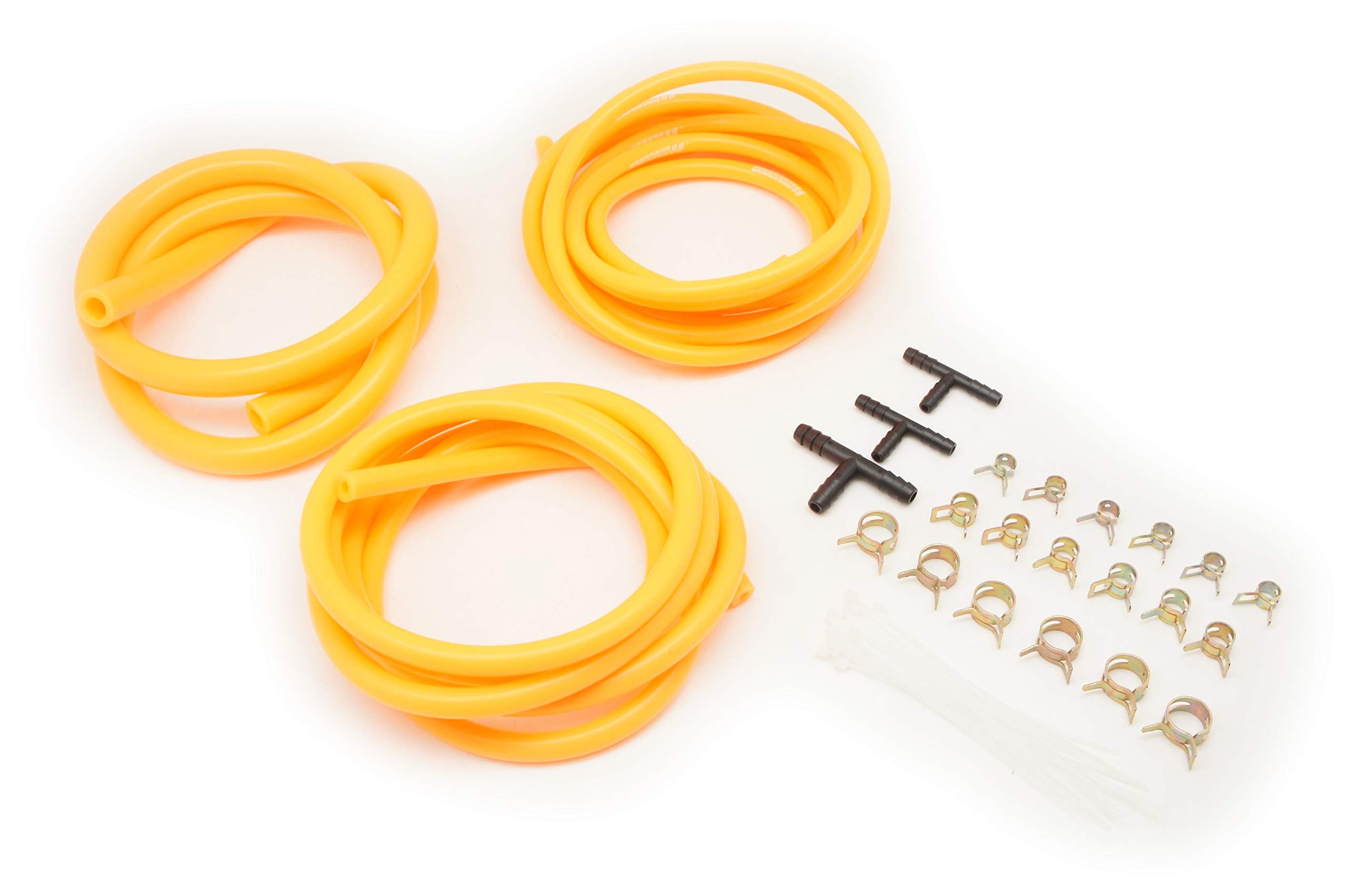 Autobahn88 High-Performance Silicone Vacuum Hose Kit for Ford Engines - DIY Upgrade in Vibrant Orange - Perfect for Car Enthusiasts & Engine Bay Customization