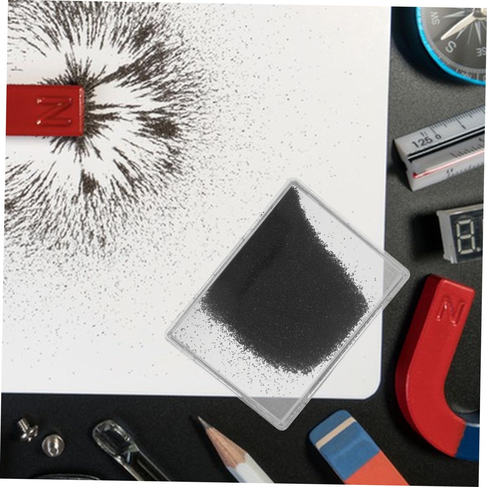 Gatuida Iron Filings Science Kit - Magnetic Field Demonstrator for Kids & Students | STEM Educational Tool for Classroom & Home Experiments