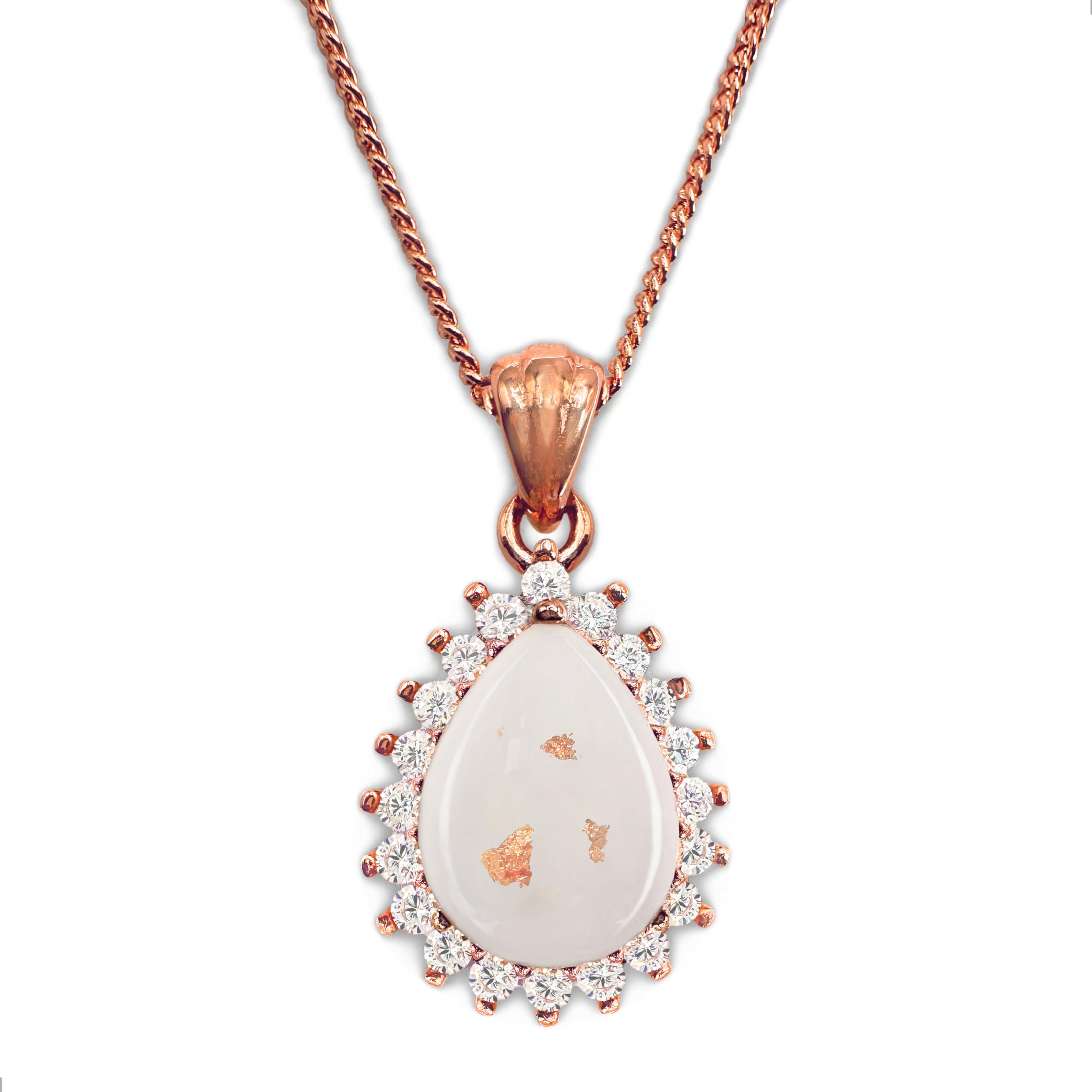 Milky Treasures Teardrop Necklace DIY Breastmilk Jewelry Making Kit - Rose Gold Plated 925 Sterling Silver Pendant | Perfect Breastfeeding Keepsake, New Mom Gift for Baby Shower & Mother's Day | Complete Kit for Creating Cherished Memories
