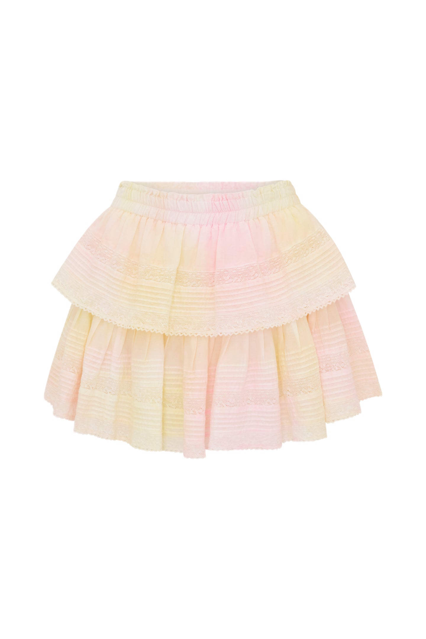 Tie Dye Ruffle Mini Skirt for Women - Boho Summer Beach Skirt, Casual Party Outfit, Festival Fashion