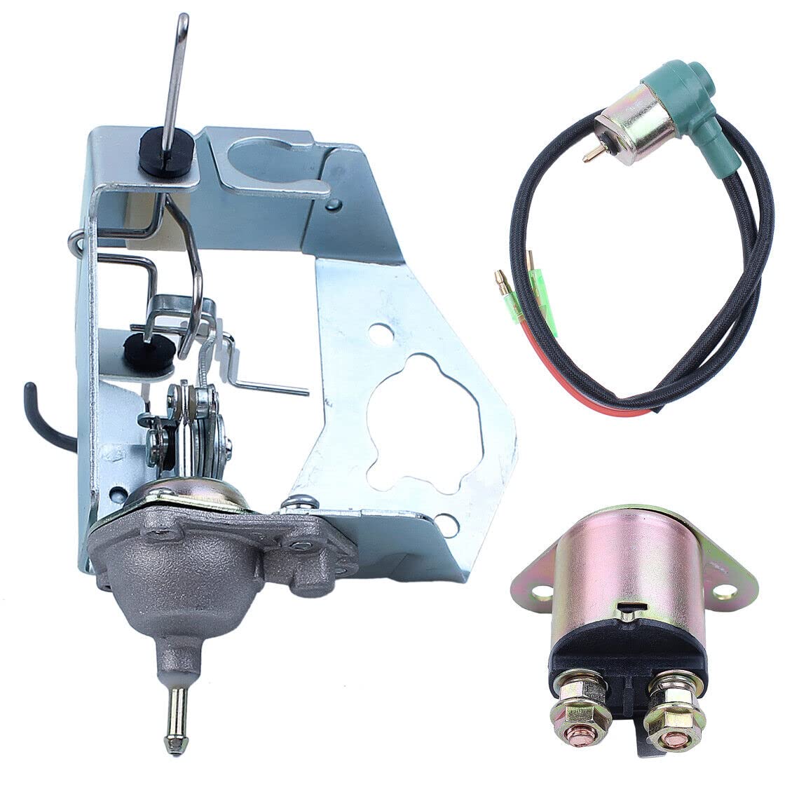 Honda GX390 188F 13HP Engine Auto Choke Damper Bracket Solenoid Relay Kit - Compatible with GX390 Auto Choke Kit & Carburetor Choke Valve Bracket - Perfect for Engine Maintenance, Repair, and Performance Upgrades