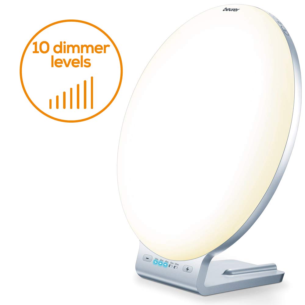 Beurer TL70 LED SAD Light Therapy Lamp - 10,000 Lux UV-Free Daylight Lamp for Seasonal Affective Disorder (SAD) | Compact Tabletop Design | Medically Certified White Light | Perfect for Home, Office & Winter Blues Relief