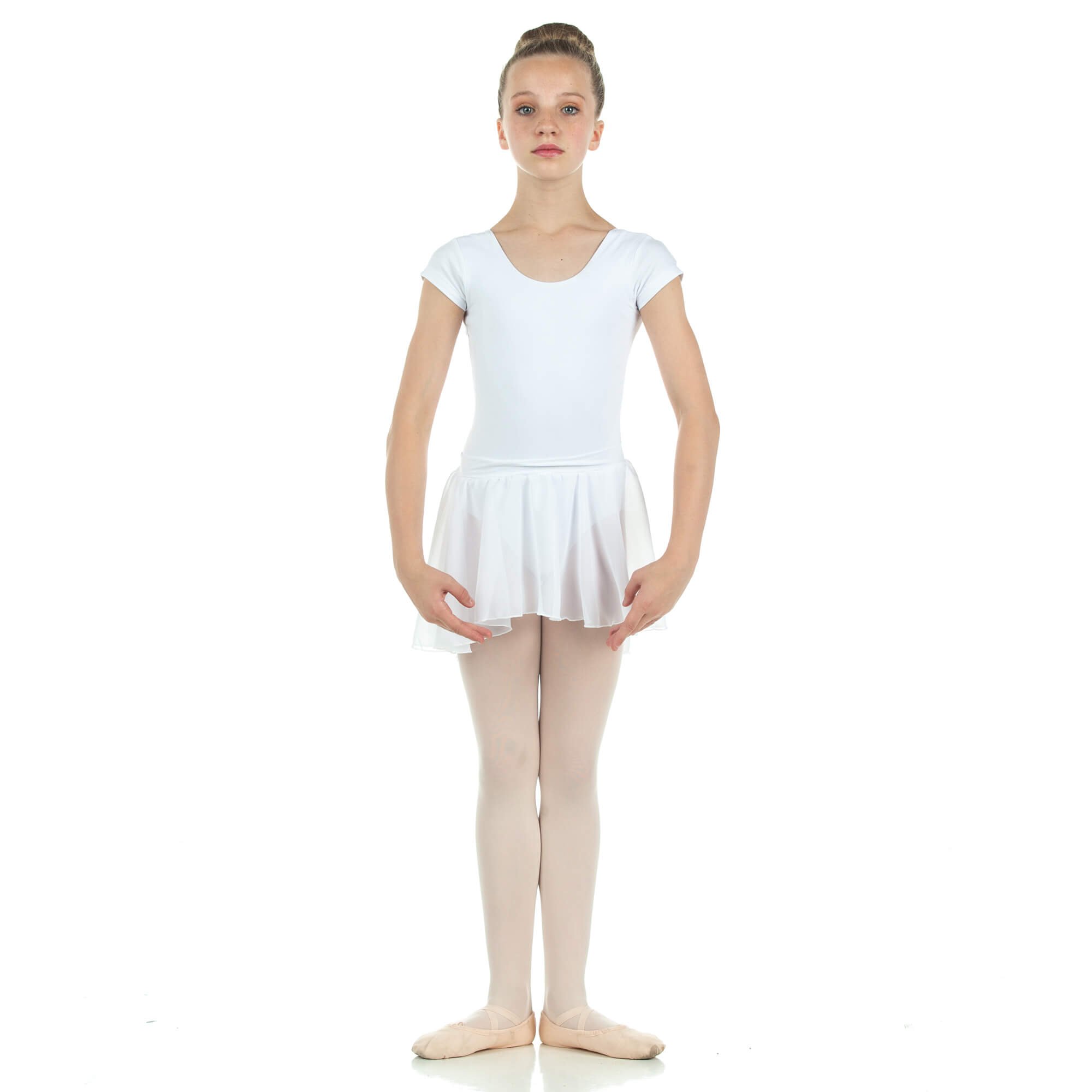 Danzcue Girls Ballet Skirt - Chiffon Wrap Dance Skirt with Elastic Waist for Toddler & Kids Ballet Class, Recital, Performance & Photo Shoot