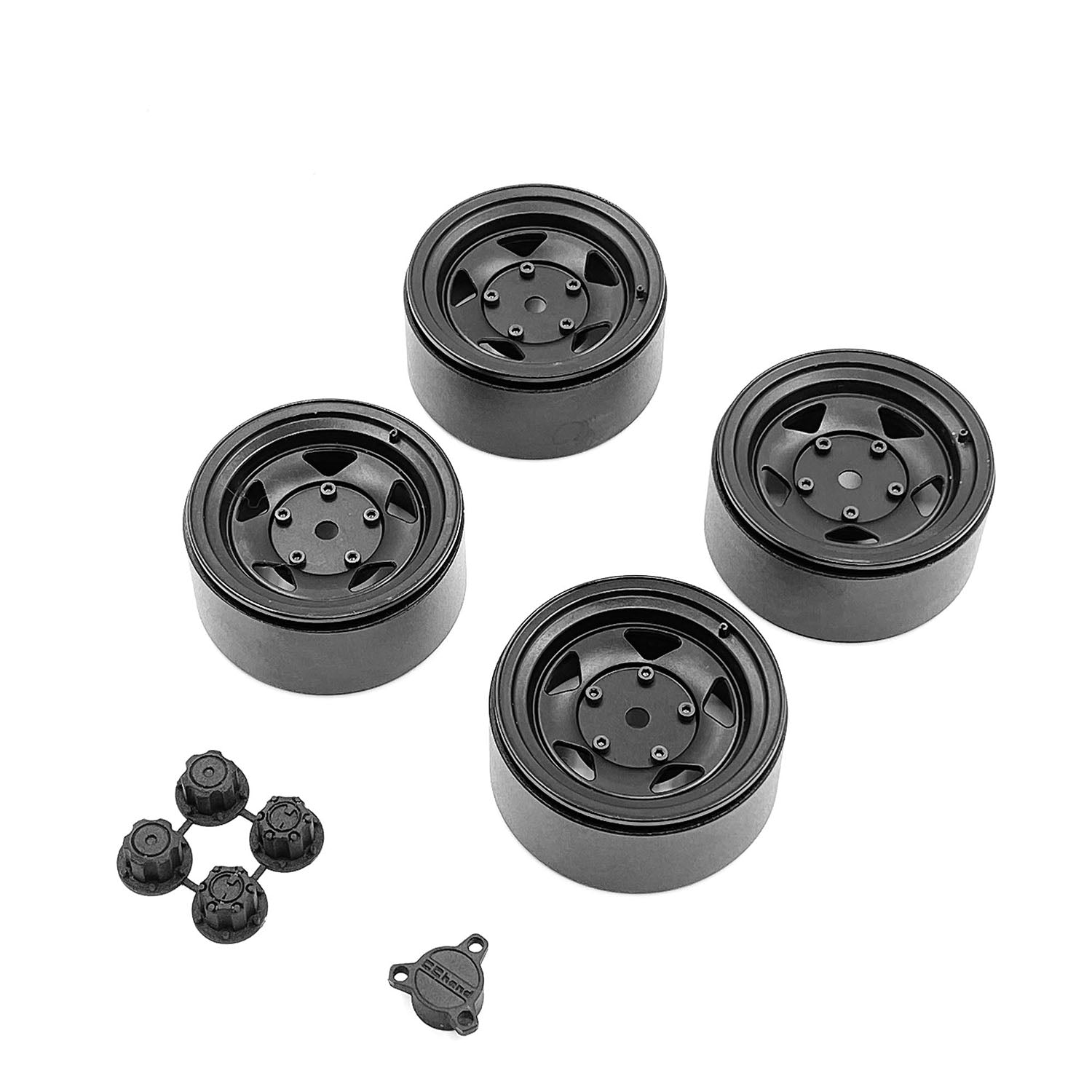 Black 1PC Without Screw Nuts