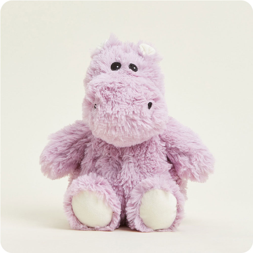 Weighted Heated Stuffed Animal Hippo - Warmies Plush Toy for Kids & Adults | Perfect for Stress Relief, Anxiety Comfort & Cozy Warmth at Home or Office