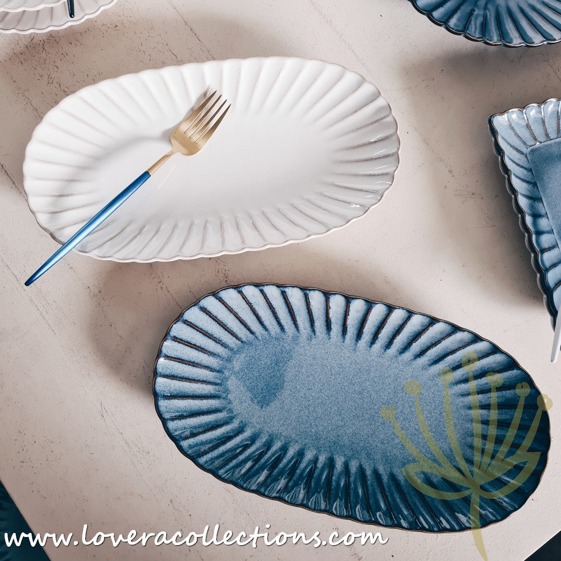 Rustic Seashell Dinnerware Set - Beach Themed Plates, Bowls & Serving Dishes for Coastal Dining & Entertaining - Perfect for Beach House, Summer Parties & Nautical Decor