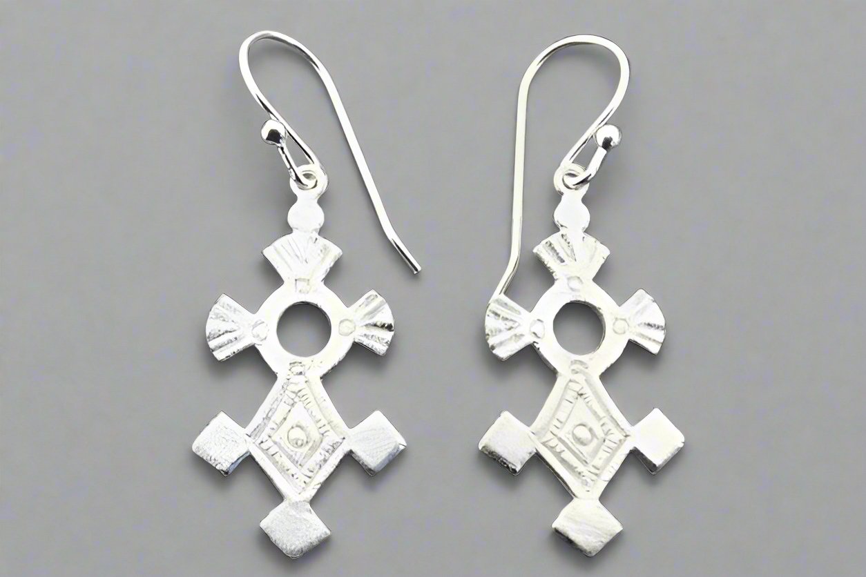 Handmade Agadez Tribal Earrings for Women - Boho Ethnic Silver Jewelry - Perfect for Festivals, Weddings & Boho Chic Outfits