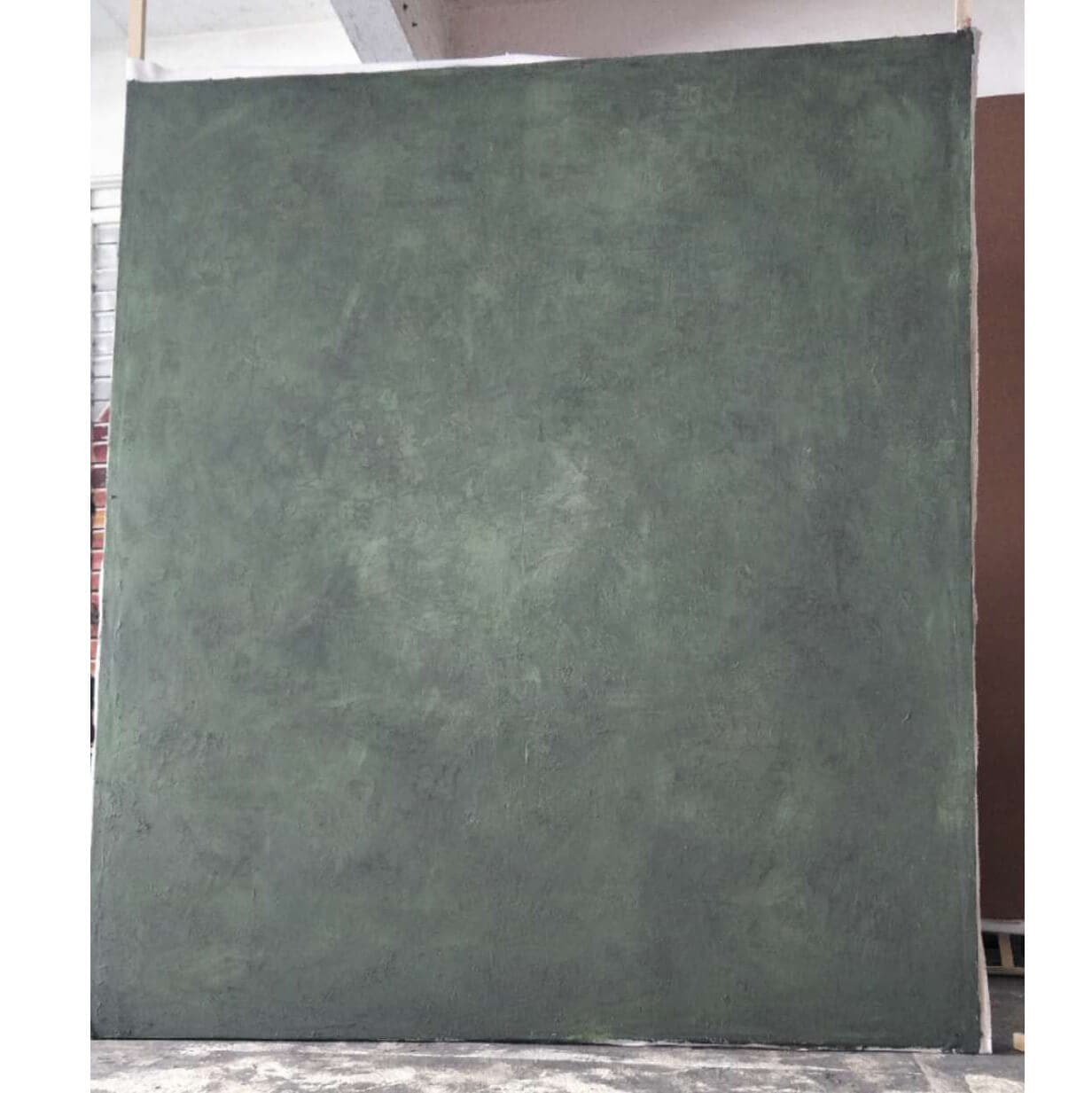 HP NS 1.6x2m Impasto Textured Hand Painted Canvas Backdrop - Jade Green | Premium Artist Background | Perfect for Photography, Videography & Studio Art Projects