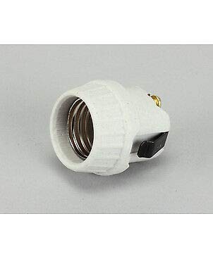 Snap-In Ceramic Lamp Receptacle - Durable Electrical Socket for Home Lighting Fixtures & DIY Projects