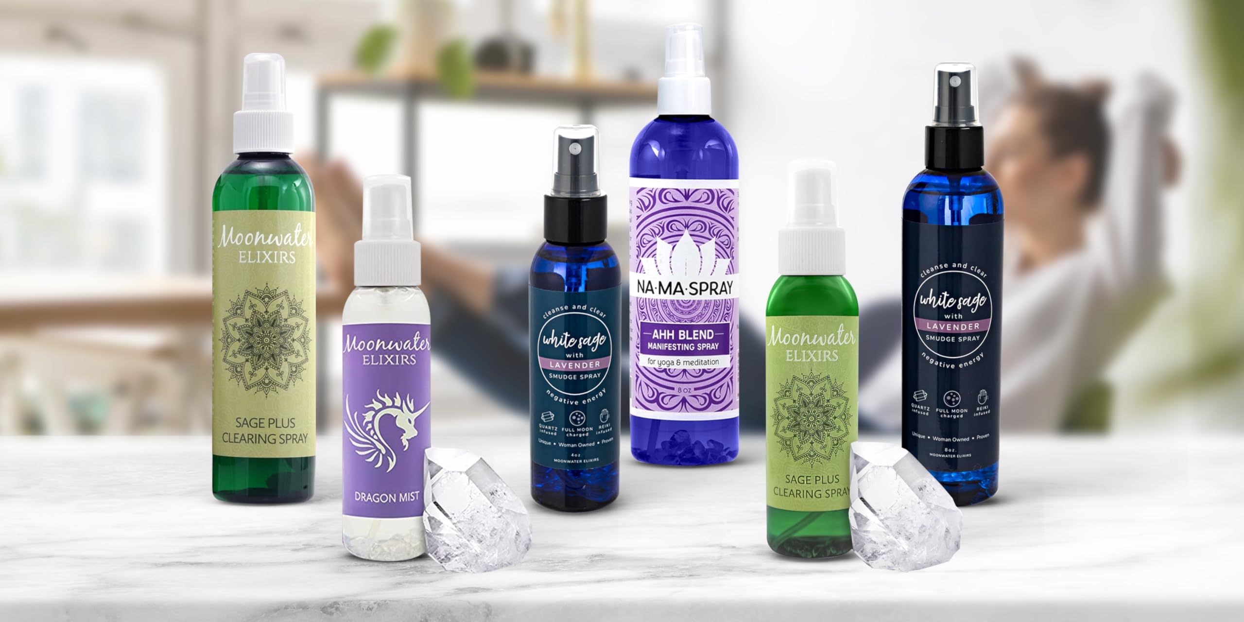 Full Moon Spiritual Bath Kit with Bath Oil, Sage Smudge Stick & Smudge Soap - Energy Cleansing, Aura Purification, Chakra Healing for Relaxation, Manifestation & Meditation | Moon Ritual, Self-Care & Spiritual Detox at Home
