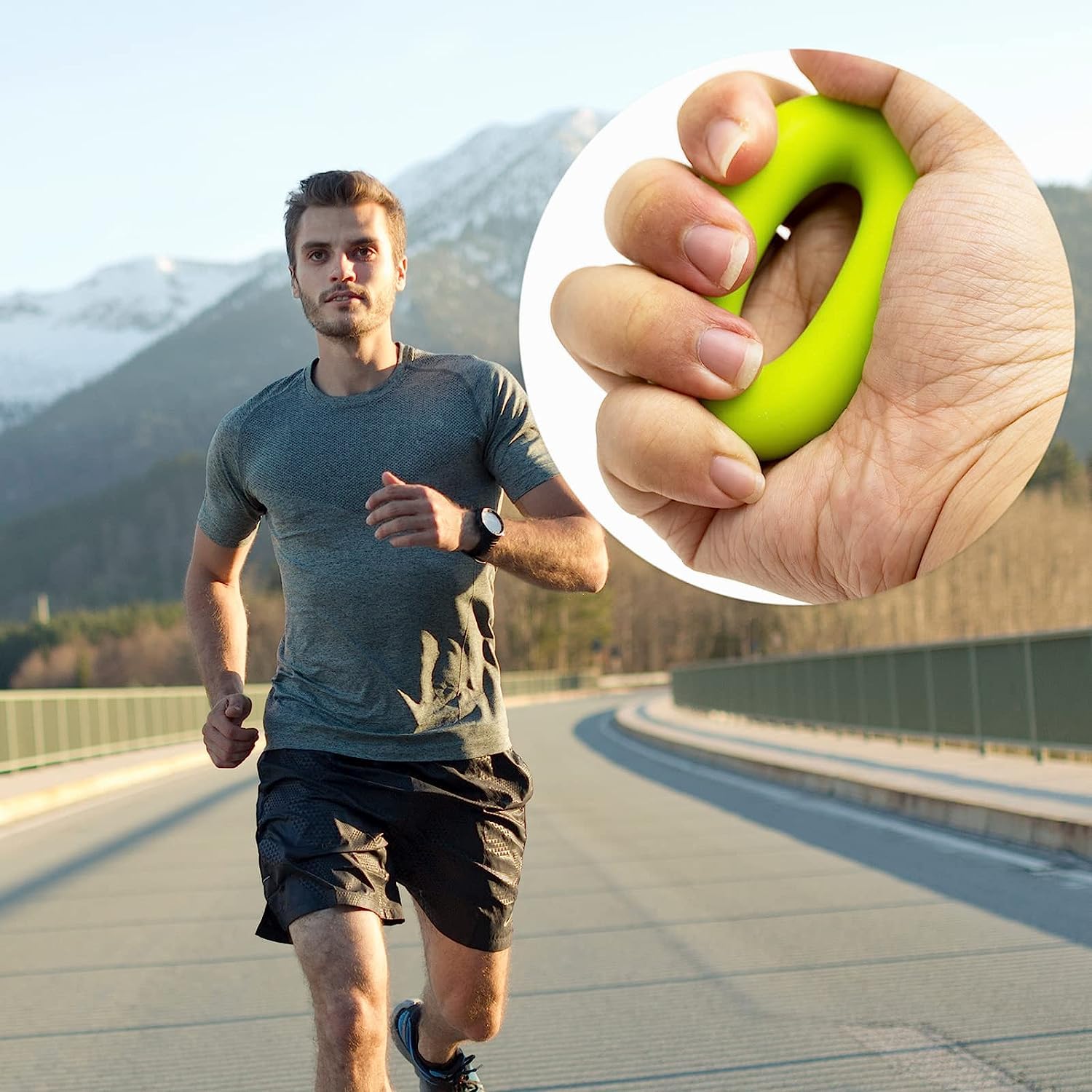 Hand Grip Strengthener Rings - 4Pcs Silicone Finger Exercise Rings for Forearm & Grip Strength Training - Muscle Builder for Athletes, Rock Climbers, Musicians & Office Workers - Perfect for Gym, Home & Workplace Use