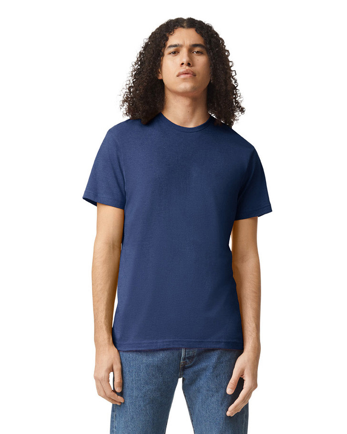 American Apparel 2001CVC Unisex Crew Neck T-Shirt - Soft Cotton Blend Tee for Men & Women | Perfect for Casual Wear, Gym, and Everyday Outfits