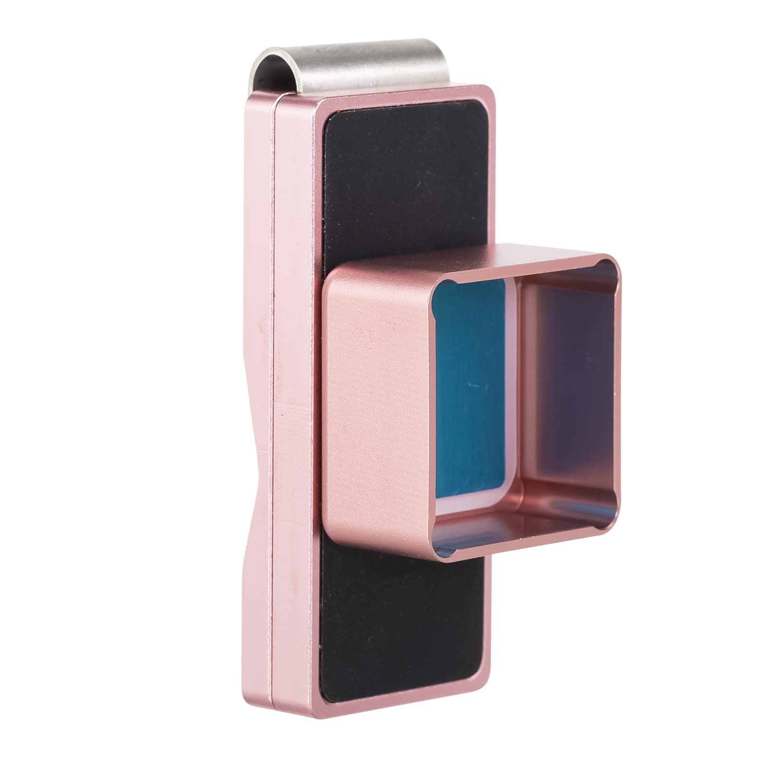 Jadeshay Magnetic Billiard Chalk Holder - Portable Mini Aluminum Cue Tip Chalk Carrier with Clip - Rust-Resistant & Mess-Free Chalk for Pool, Snooker & Game Room Accessories - Perfect for Bars, Home Pool Tables & Professional Players