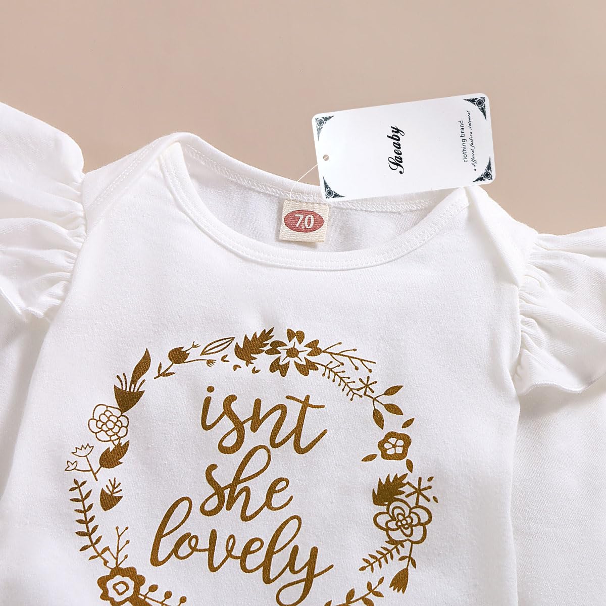 Adorable Infant Baby Girl Clothes - Newborn Long Sleeve Romper & Pants Set for Fall/Winter | Soft & Cozy Outfit for Girls 0-24 Months | Perfect for Family Photos, Playdates & Holiday Events