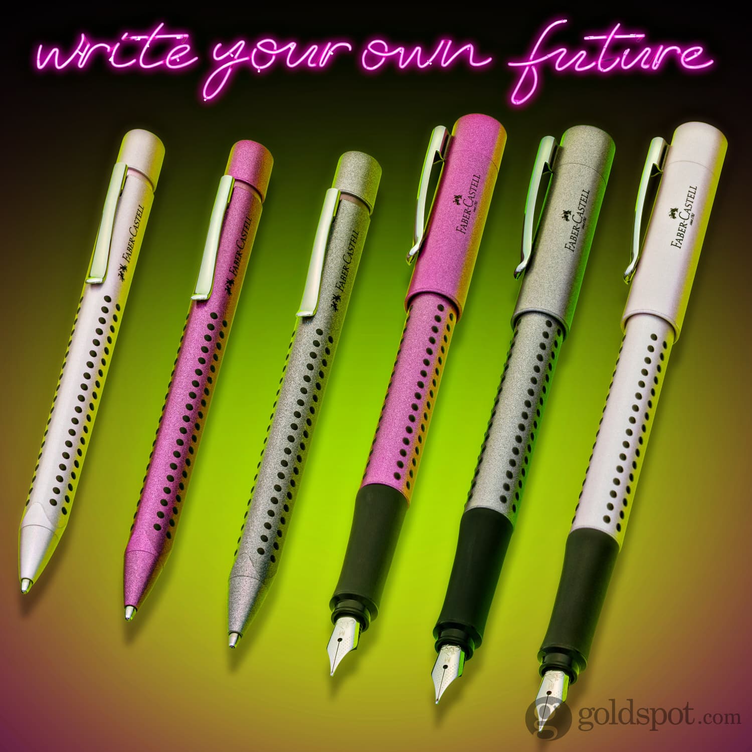 Faber-Castell Grip Fountain Pen - Premium Pearl Glam Finish - Smooth Writing Experience for Professionals & Students - Perfect for Office, School & Gift Giving